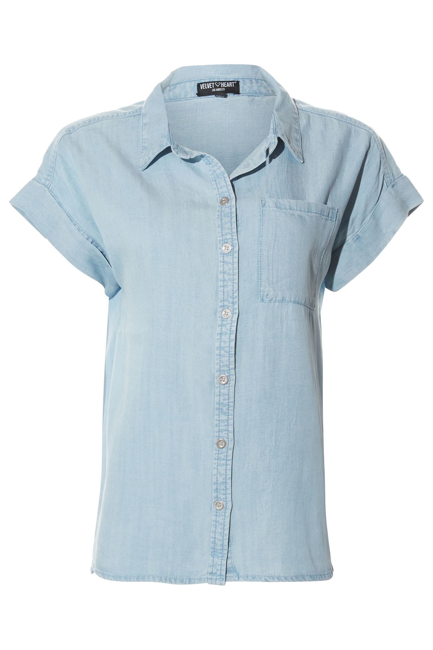 Velvet Heart Front Button Shirt