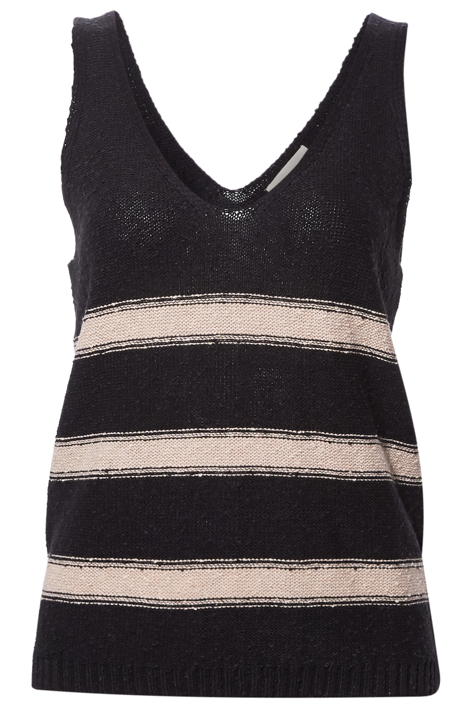 Striped V-Neck Tank