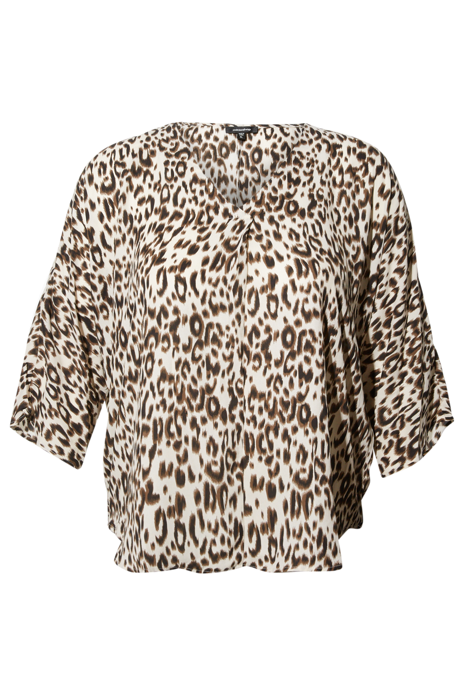 Animal Print Dolman Sleeve Top