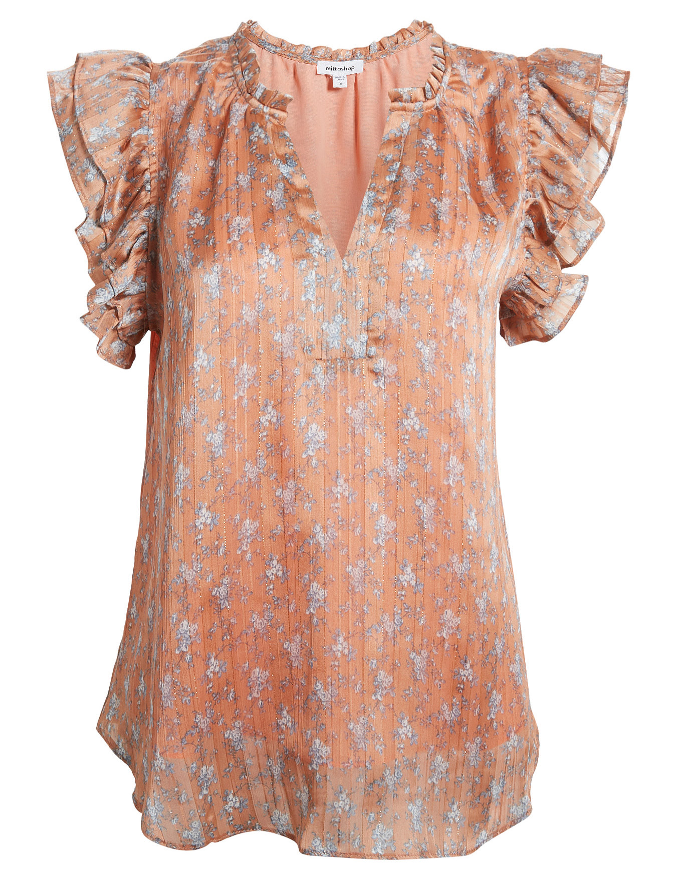 Ruffled Sleeve Top