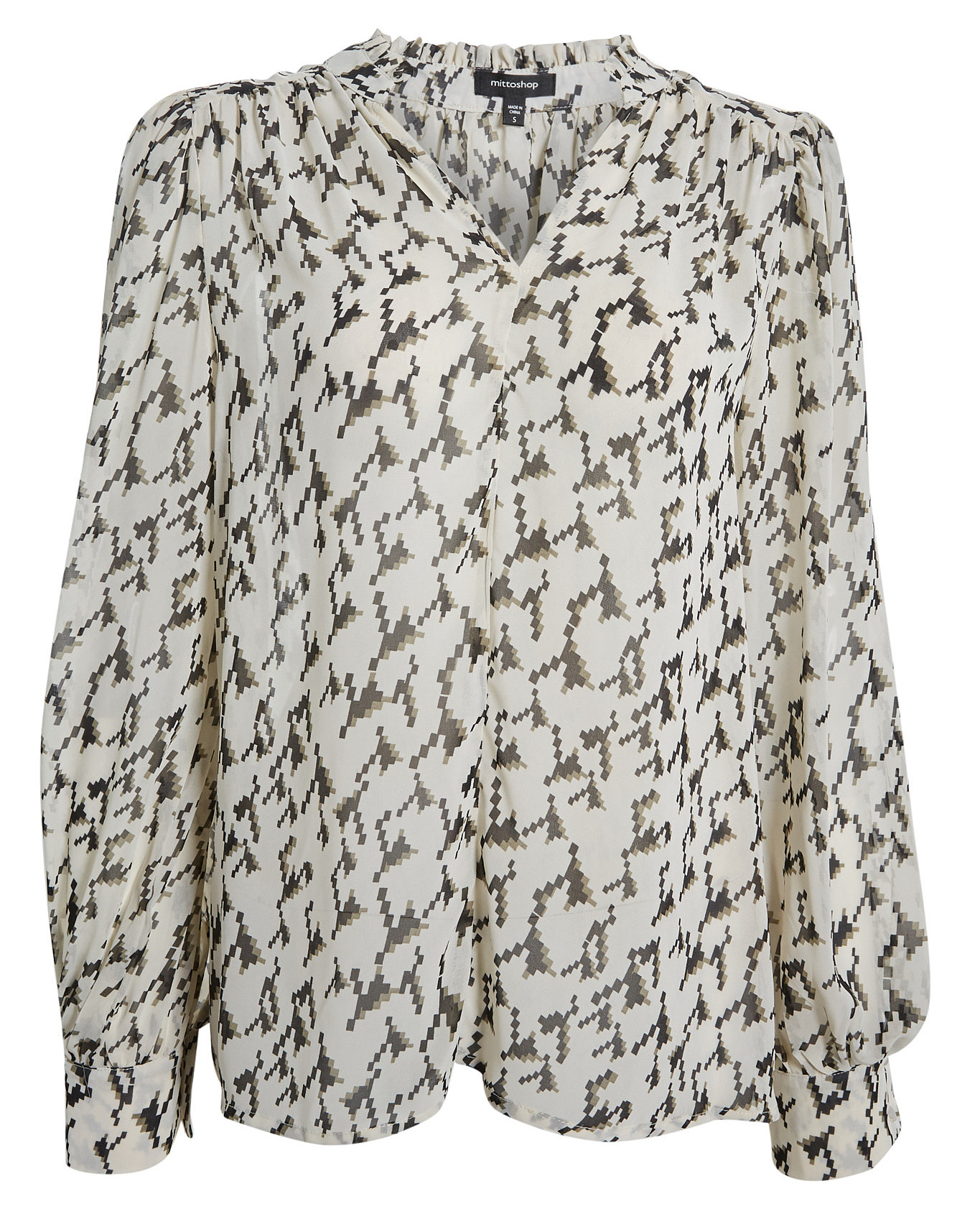 Geo Print Blouse