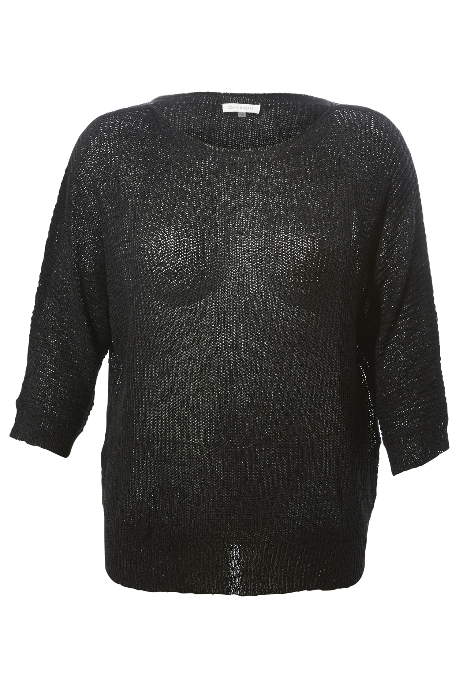 Loose Knit Dolman Sleeve Top
