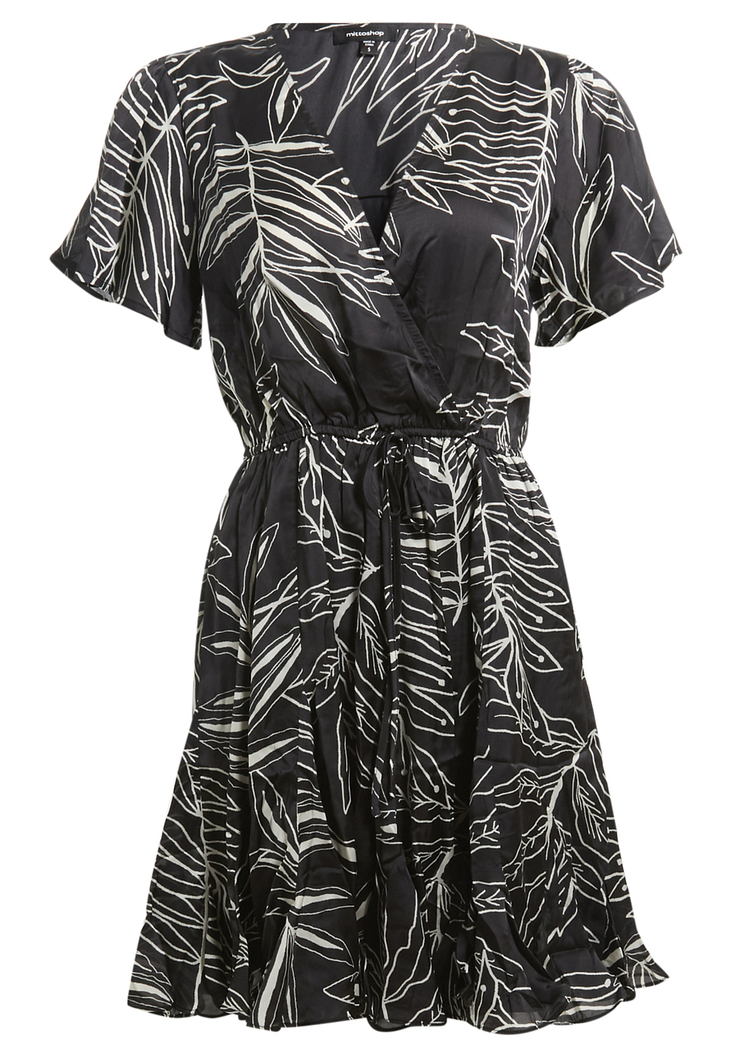 Surplice Mini Dress