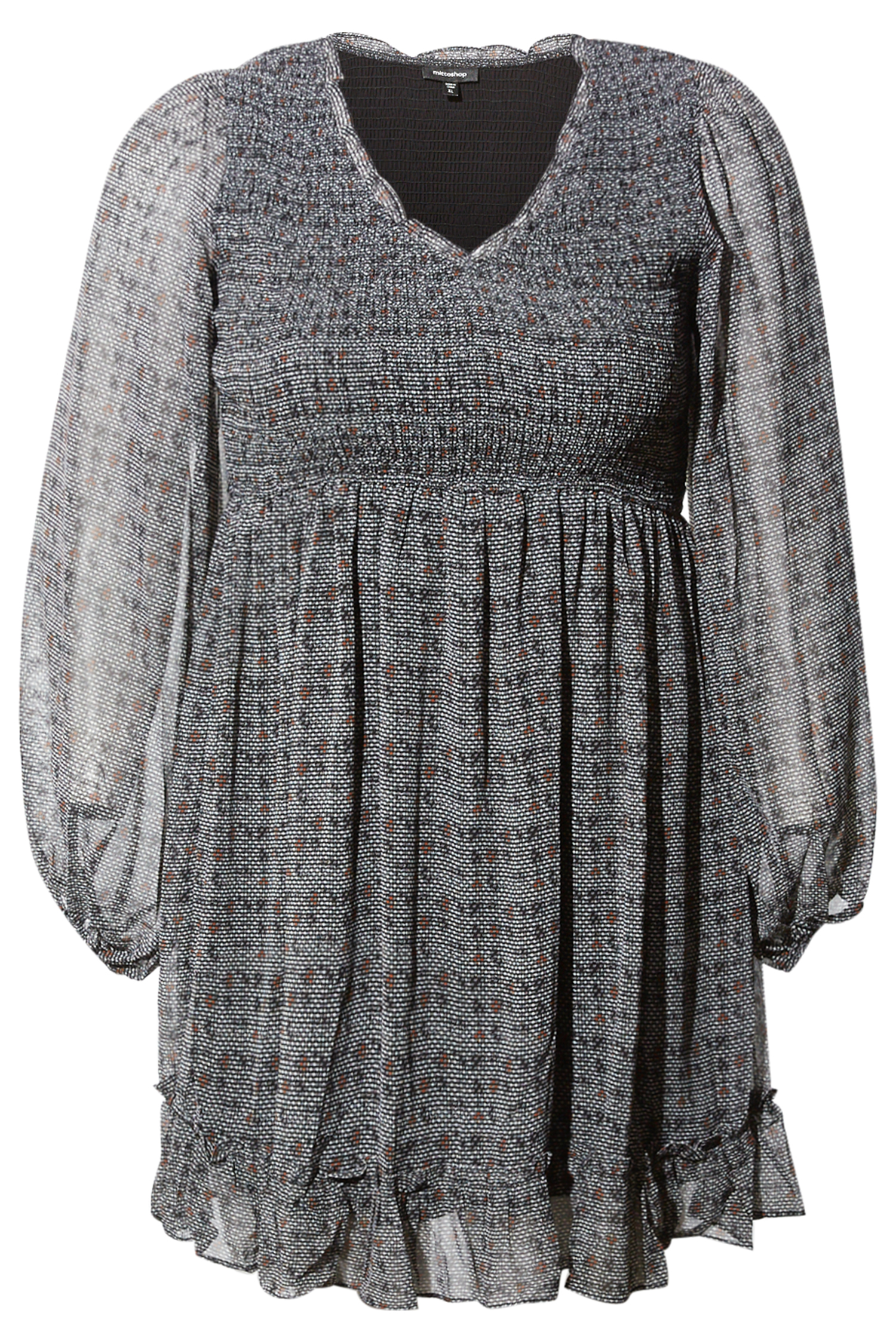 Long Sleeve Smocked Dress