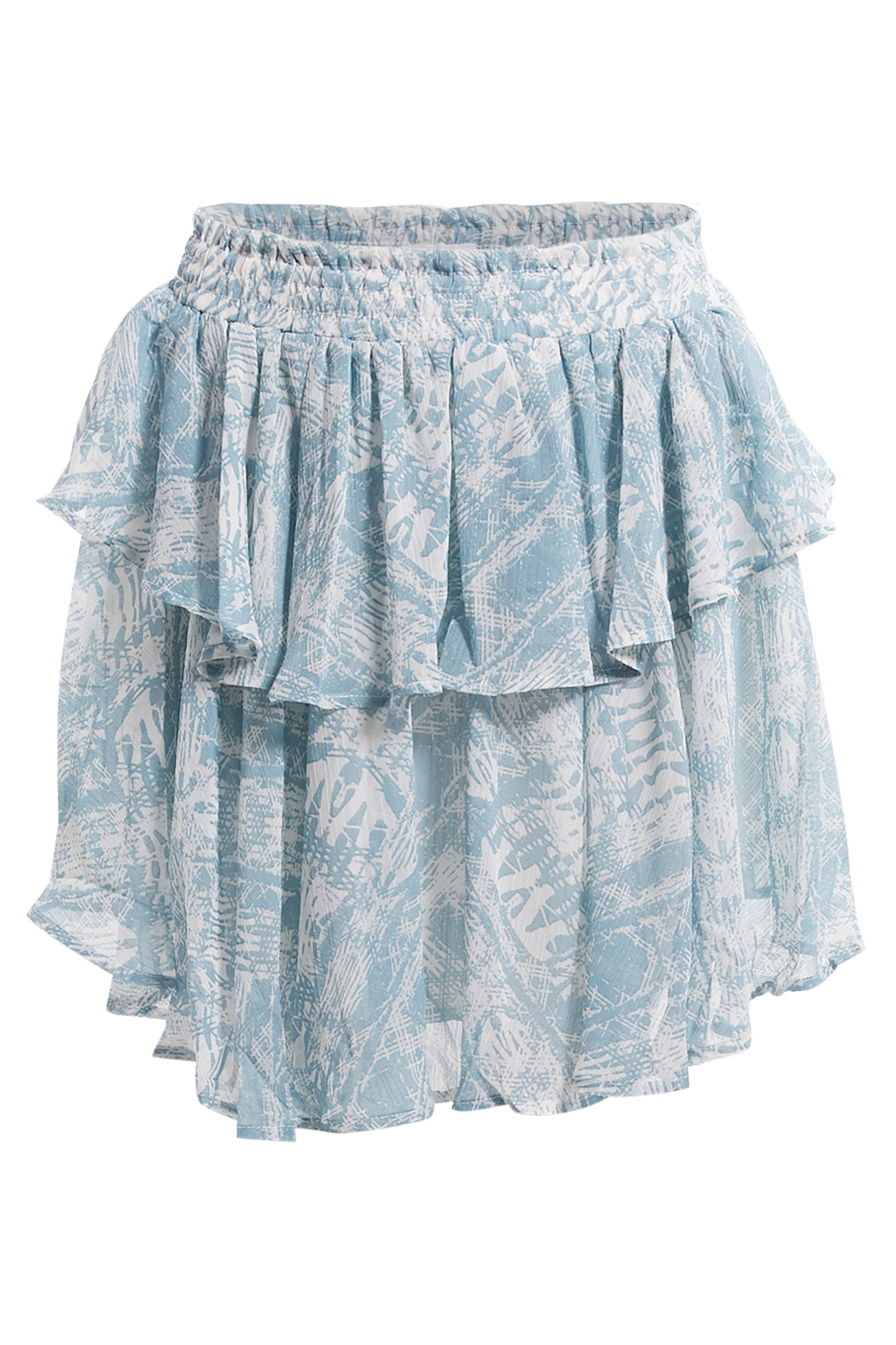 Double Ruffle Mini Skirt