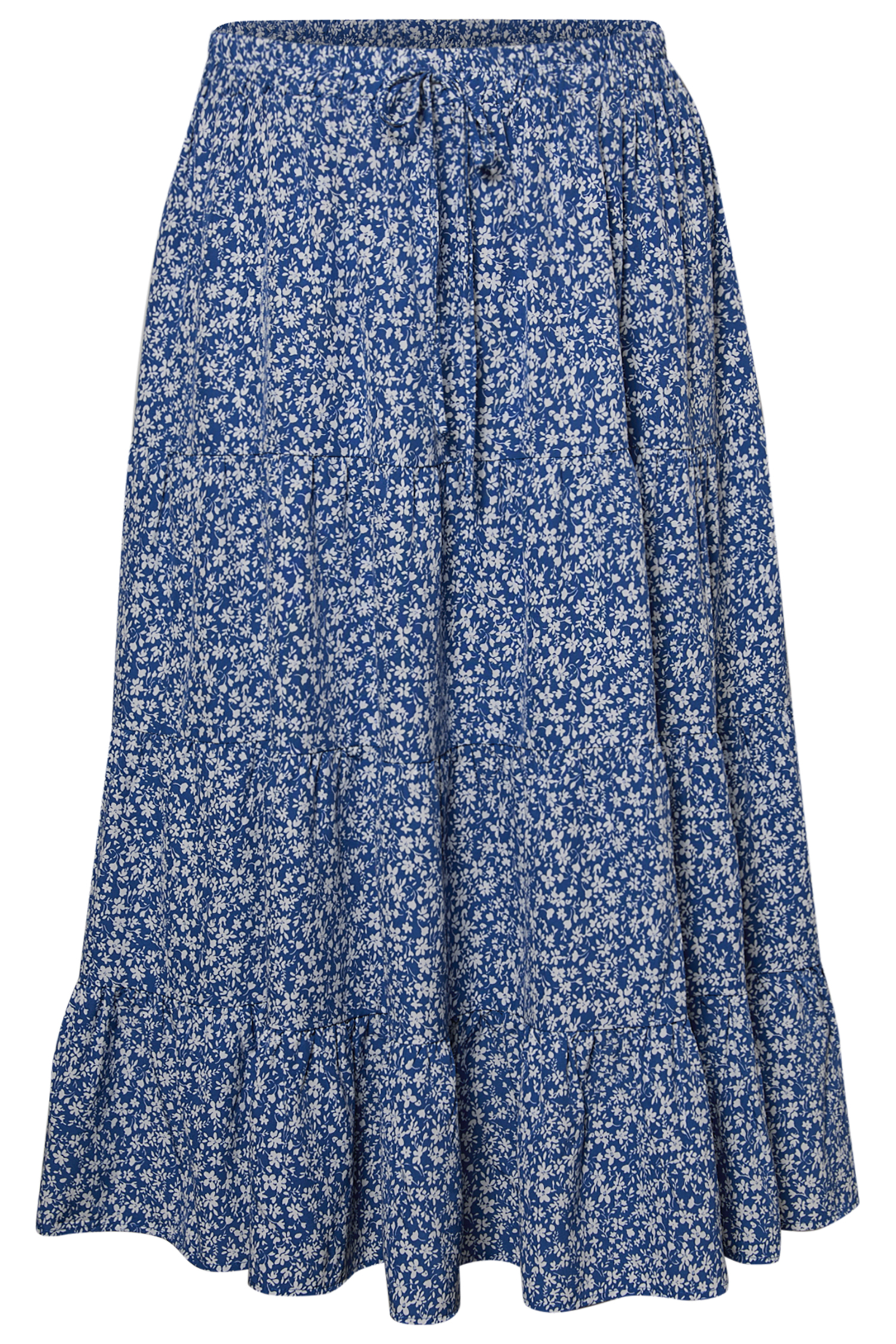 Tiered Midi Skirt