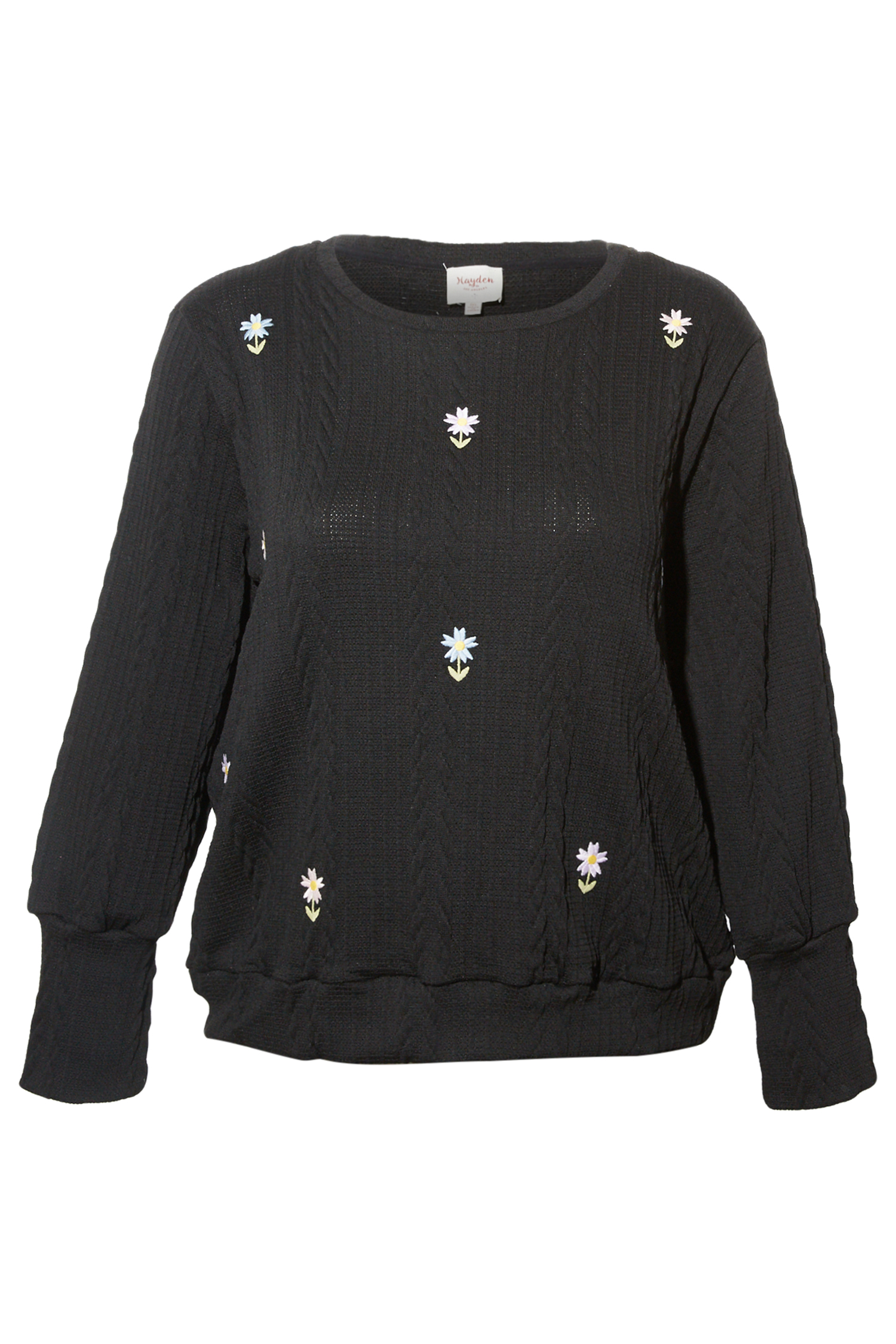 Floral Embroidered Long Sleeve Top