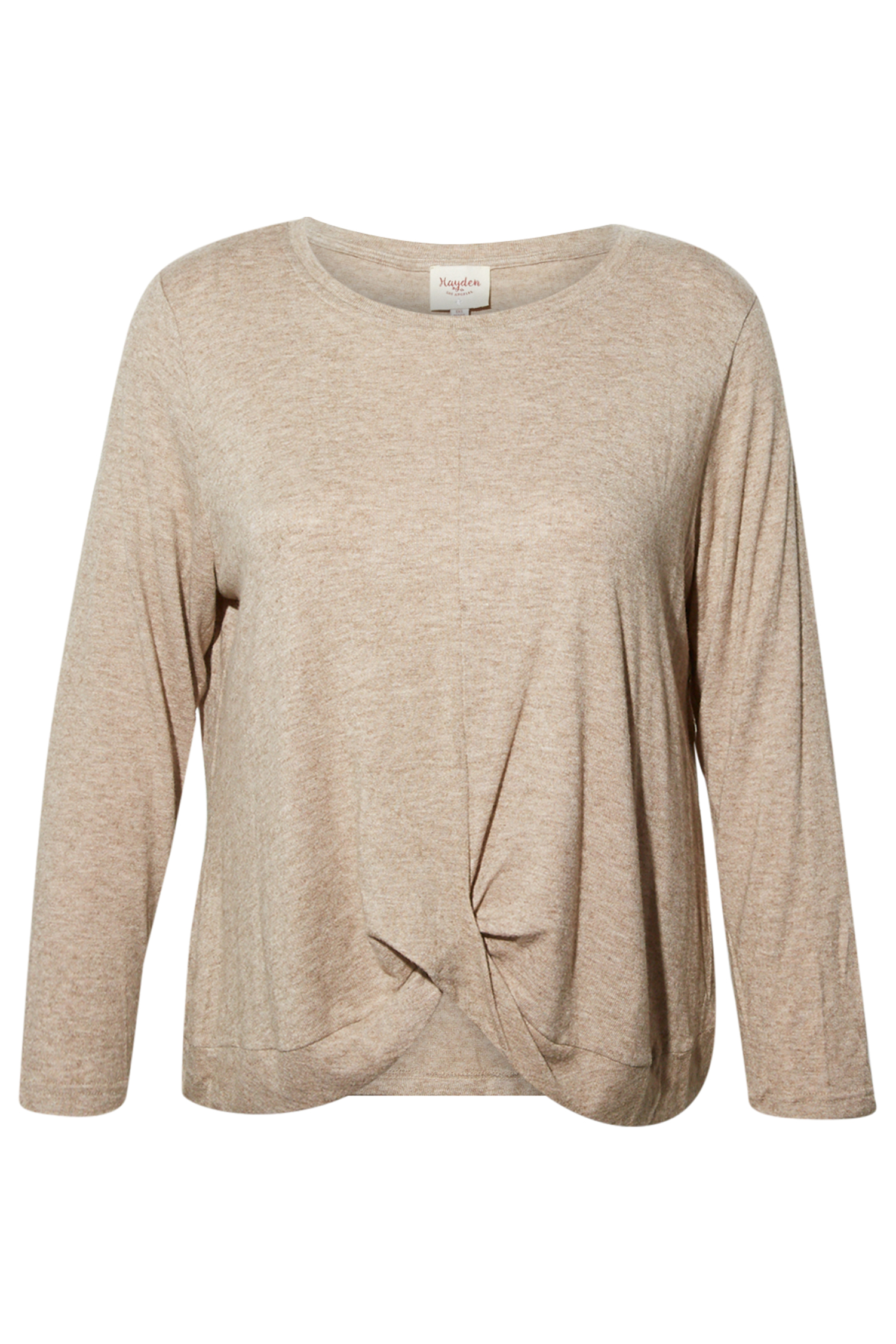 Twist Front Long Sleeve Top