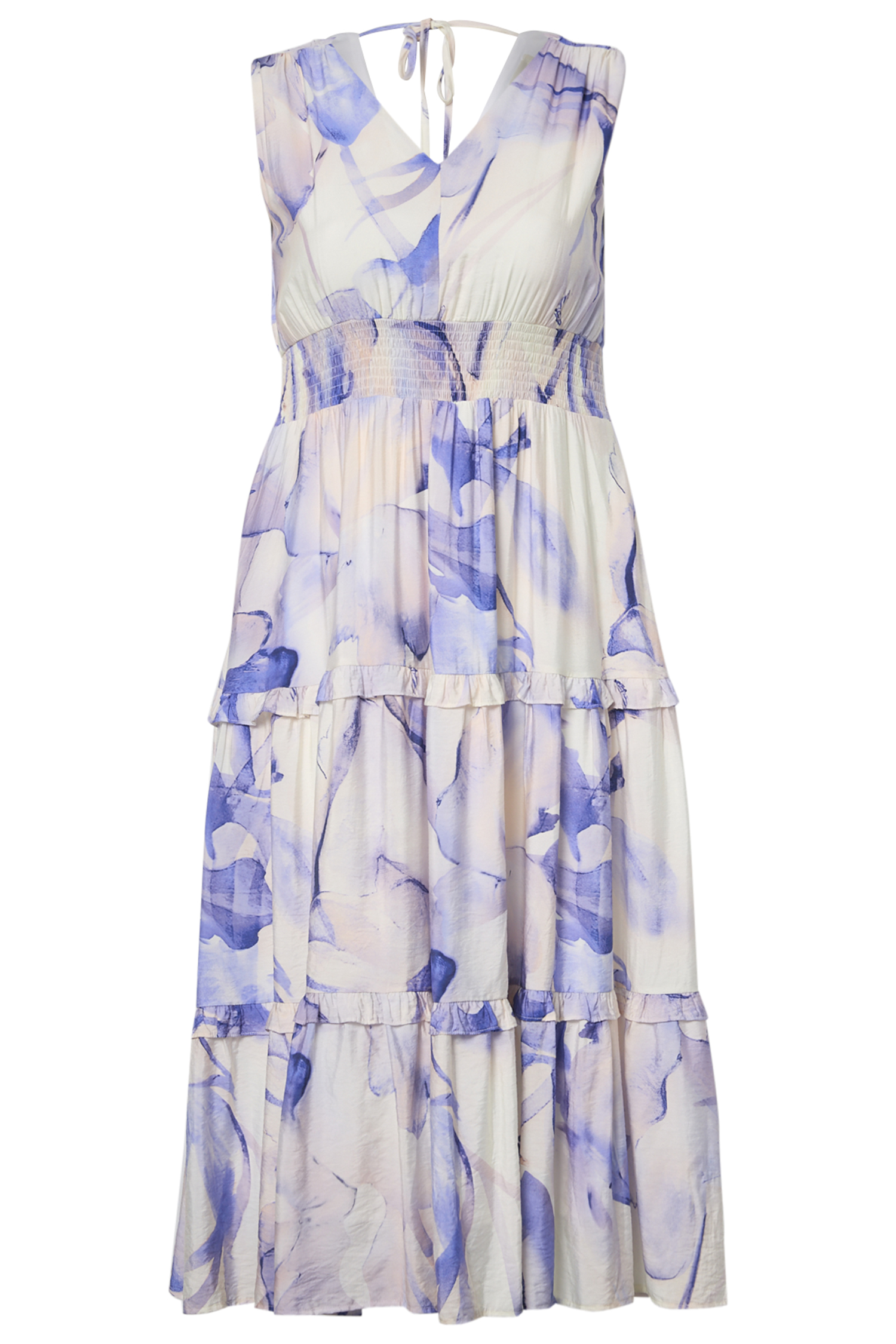 Watercolor Printed Dress