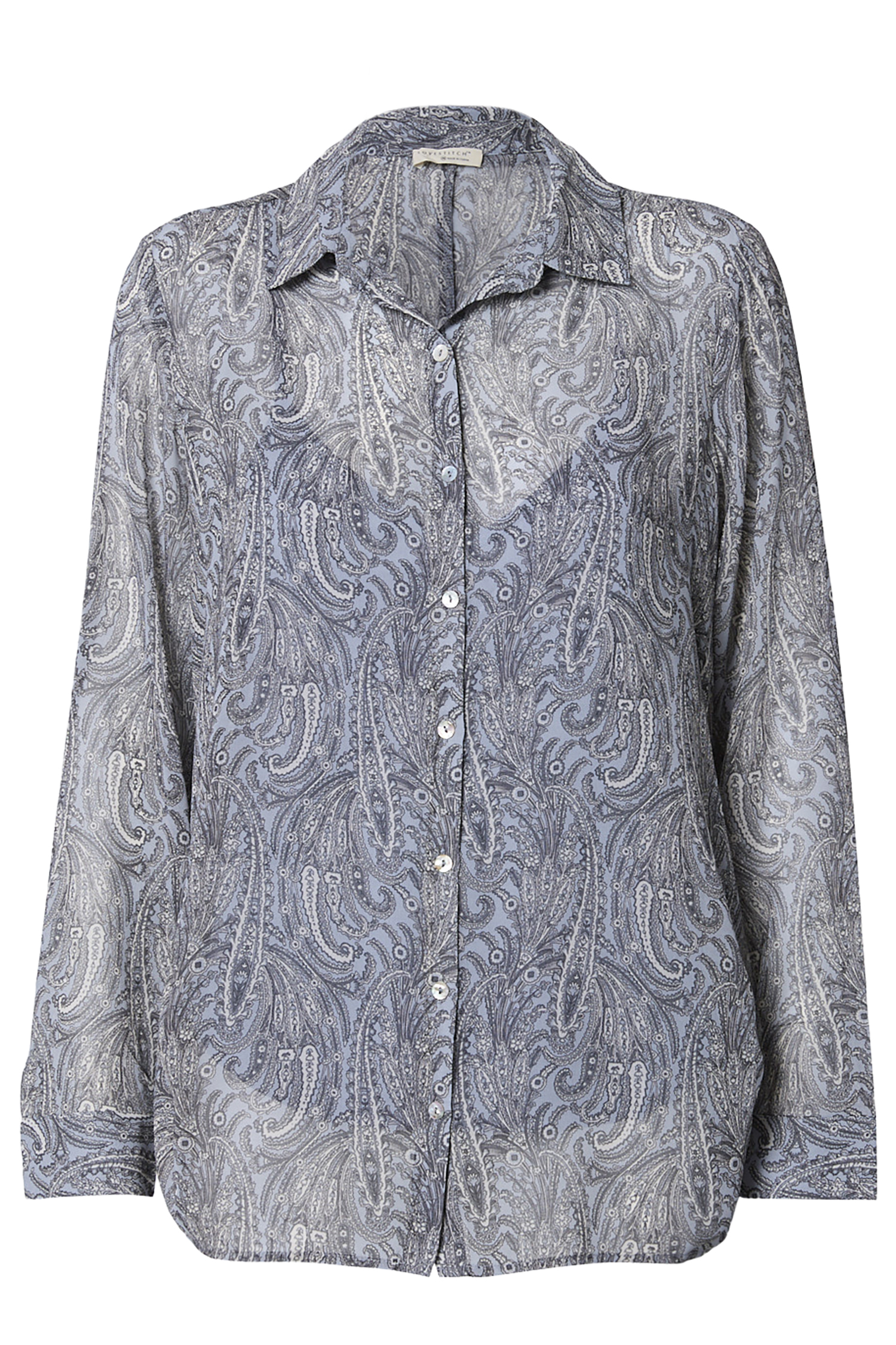 Paisley Button Up Top with Cami