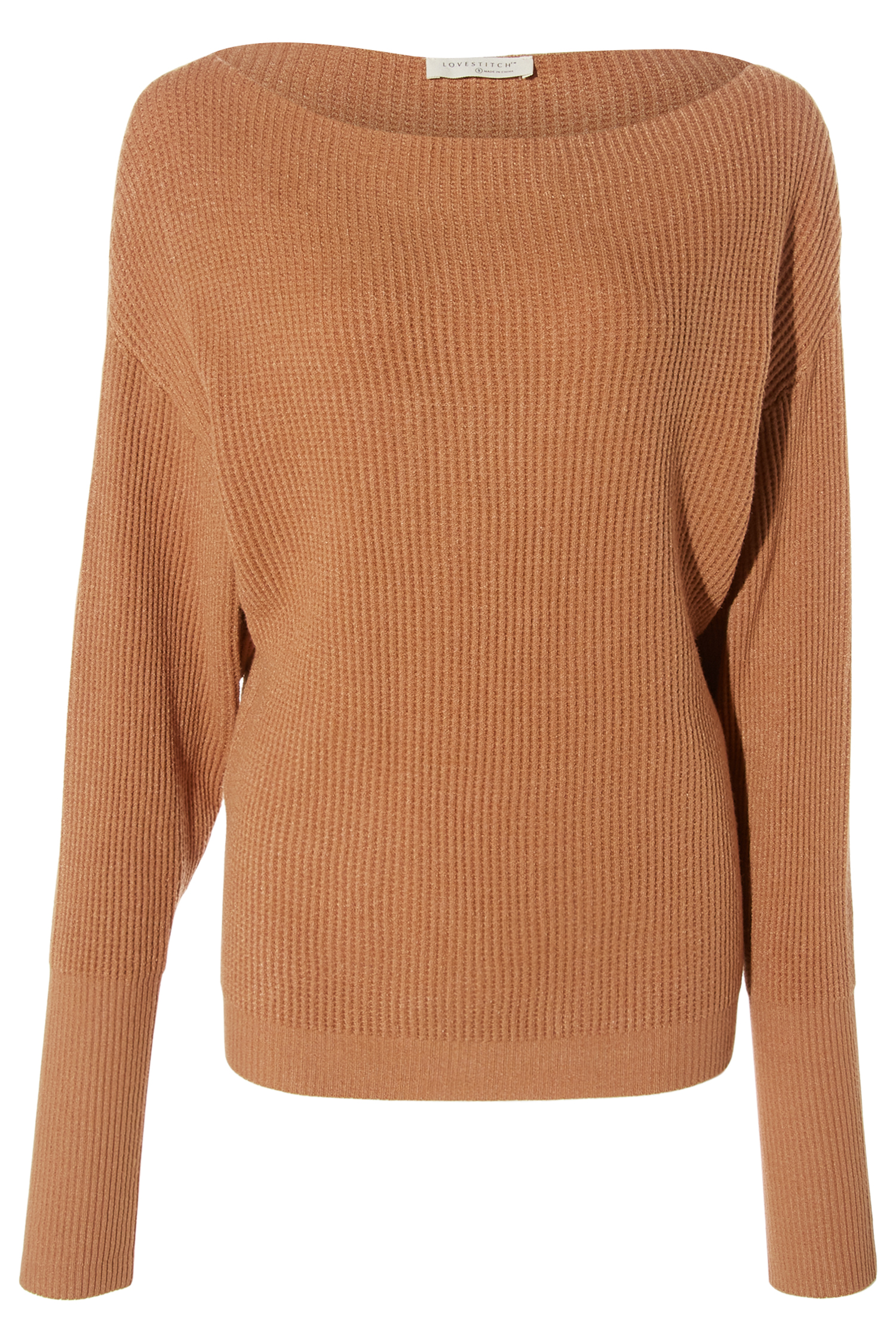 Waffle Knit Pullover Sweater