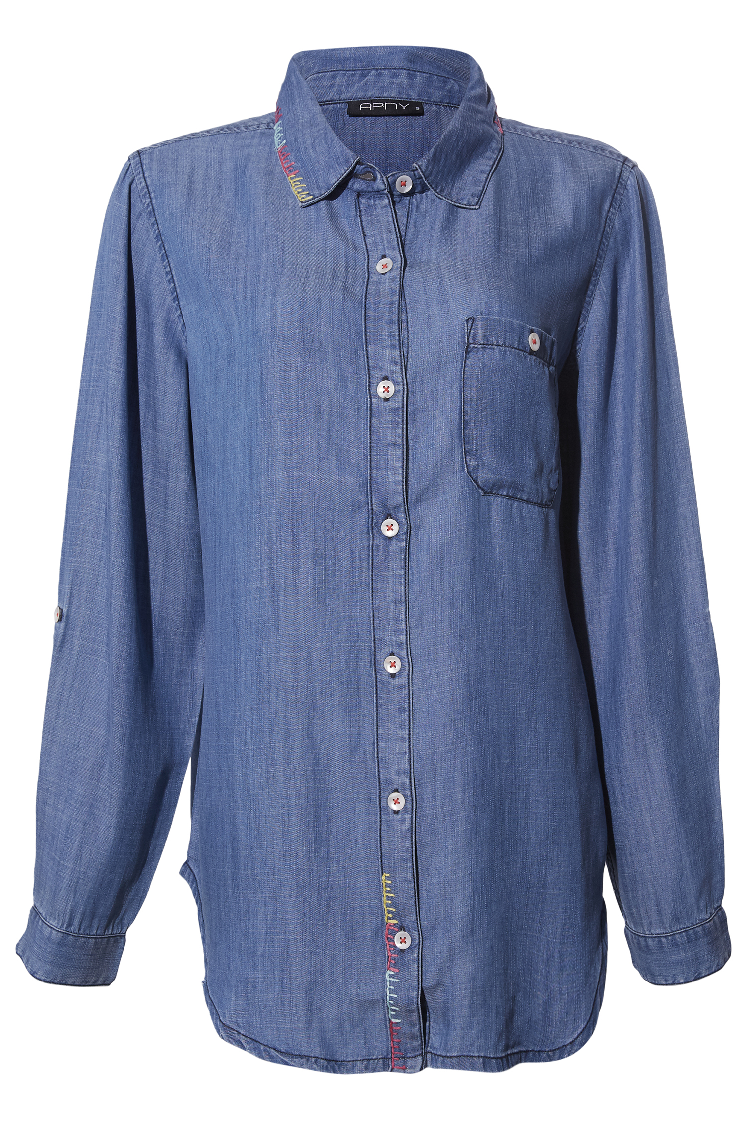 Embroidered Button Up Shirt