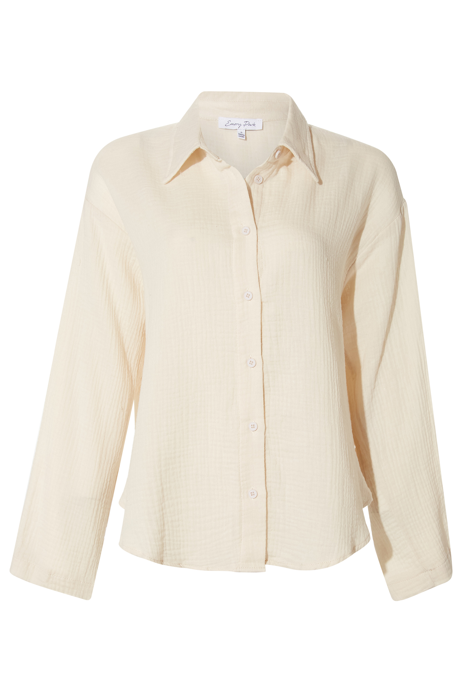 Oversized Button Up Top
