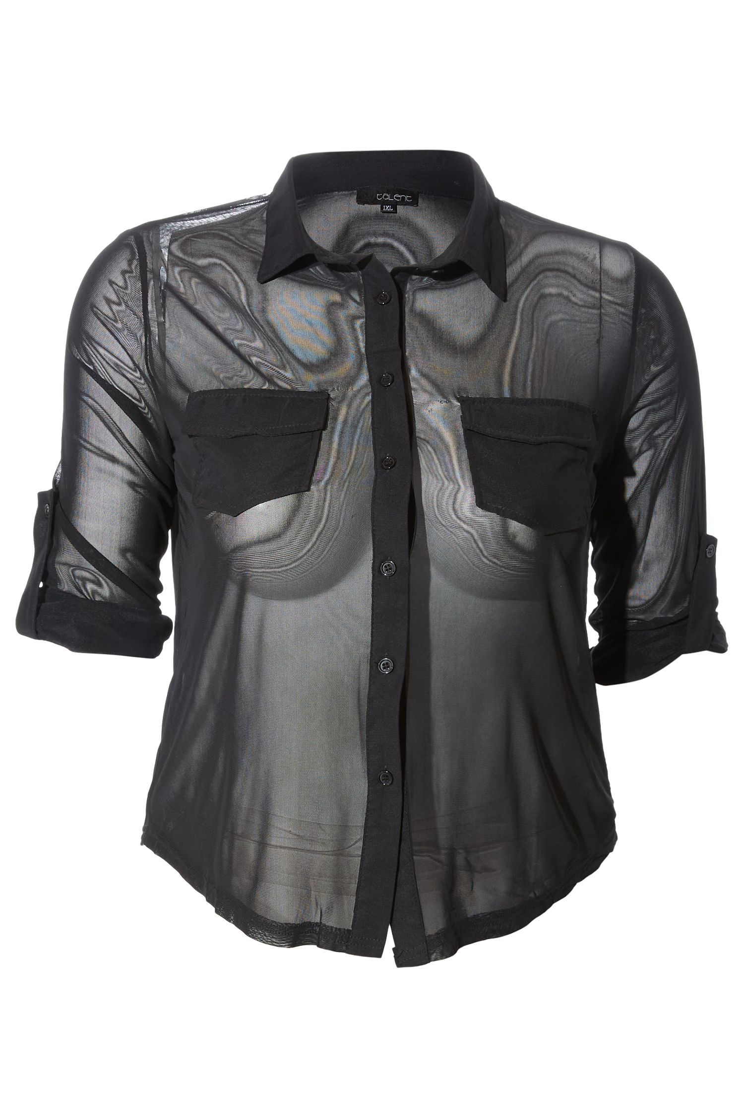 Sheer Button Up