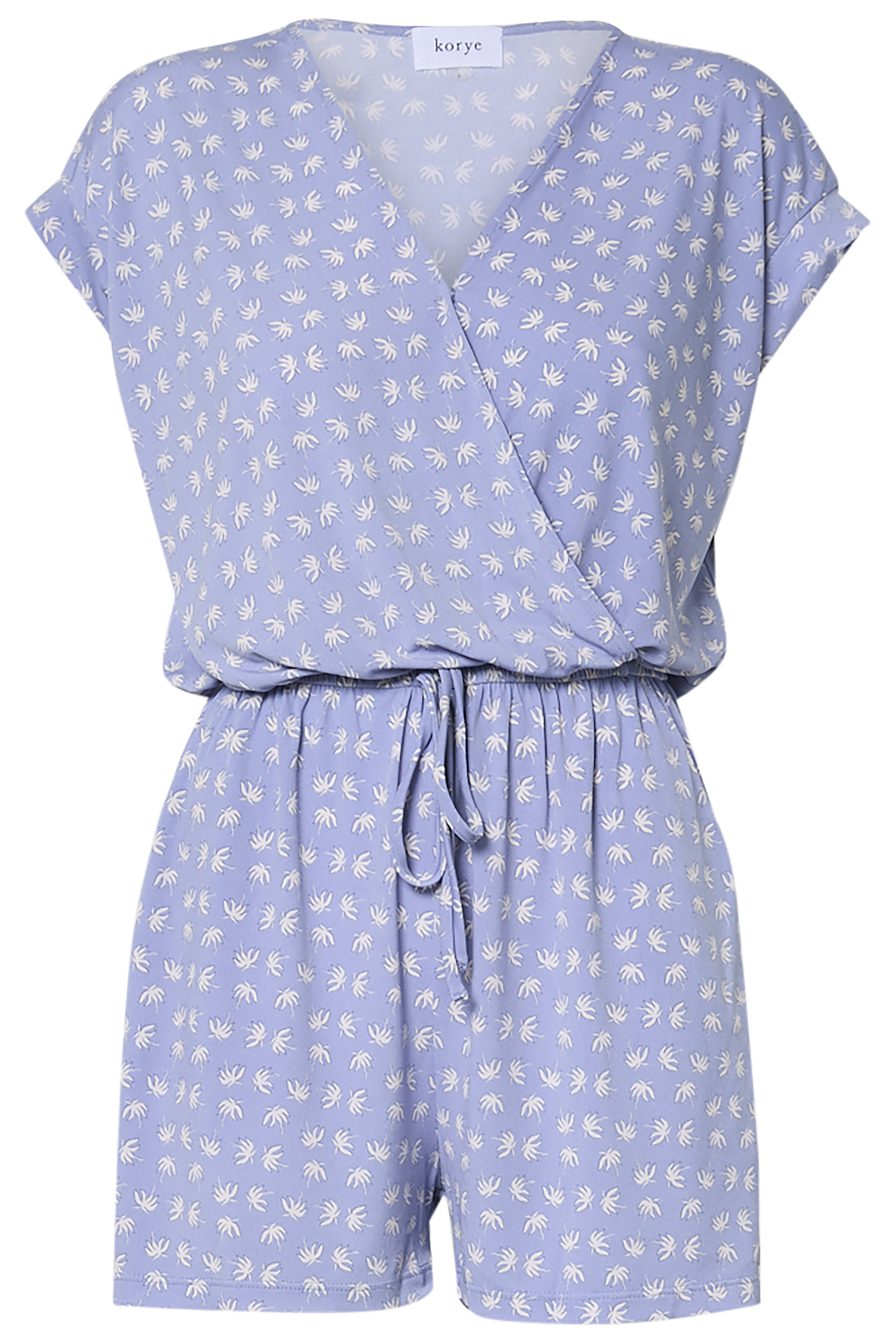 Short Sleeve Printed Romper