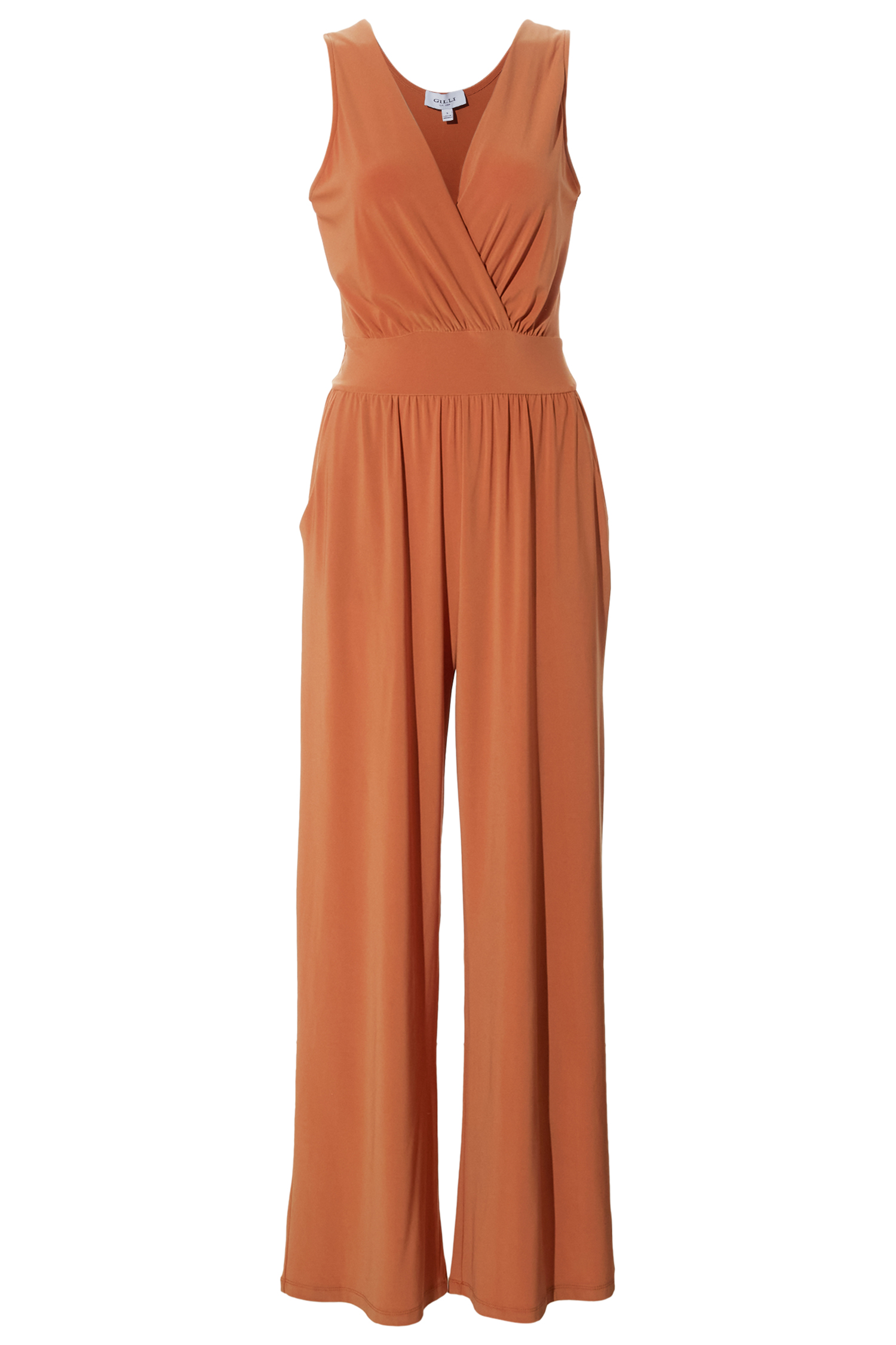 Elle Surplice Sleeveless Jumpsuit