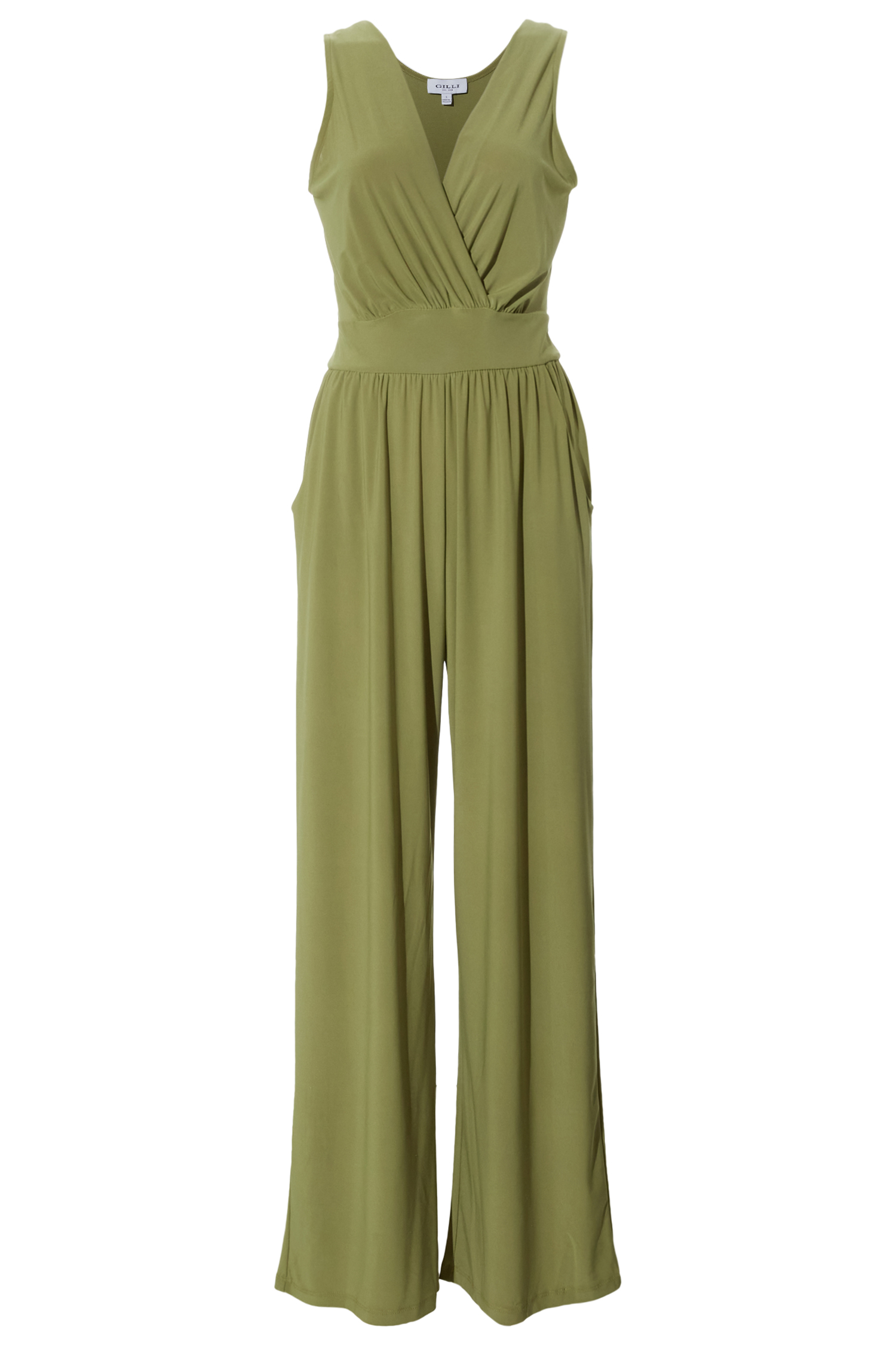 Elle Surplice Sleeveless Jumpsuit
