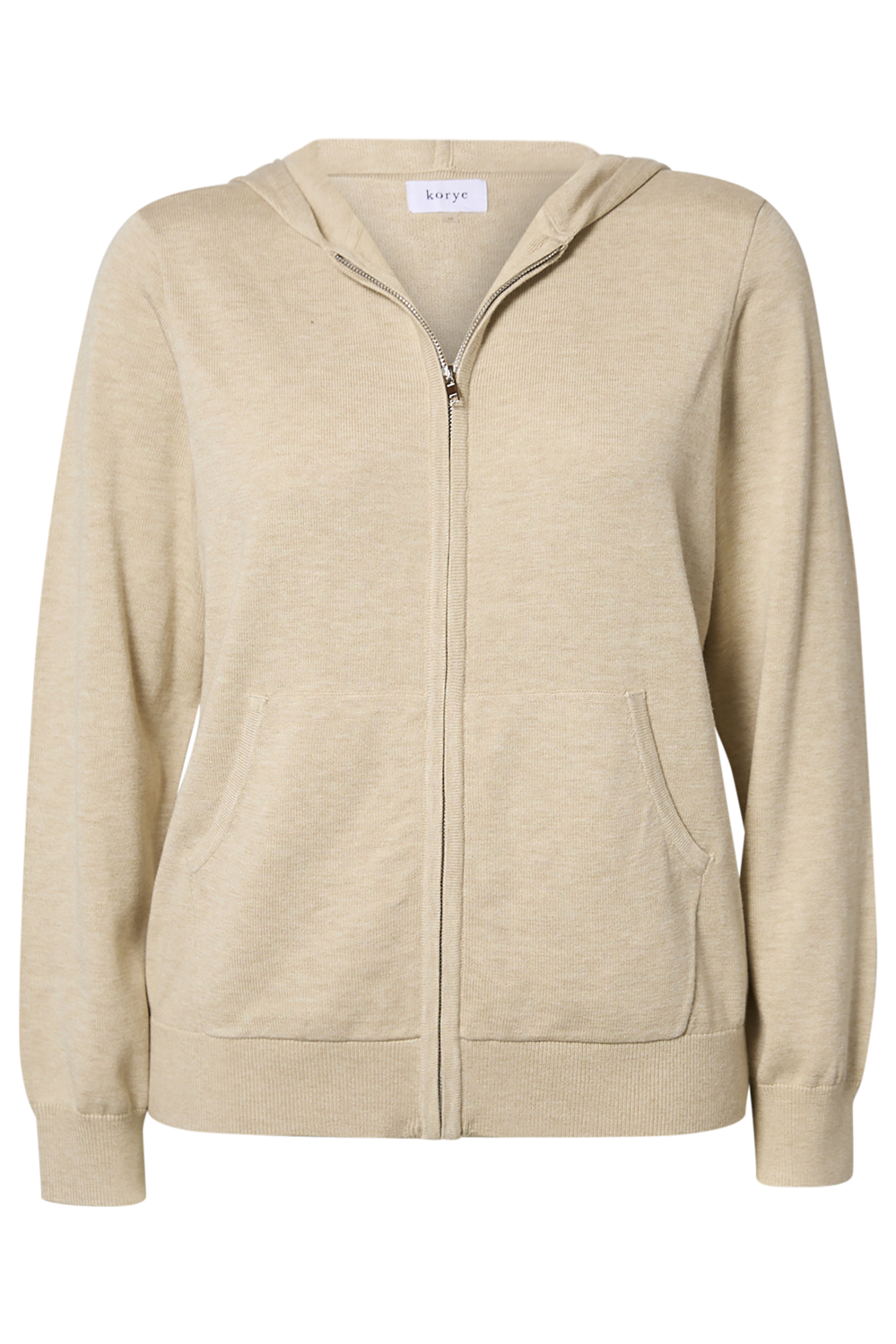 Thread & Supply Zip Up Hoodie in Beige | DAILYLOOK