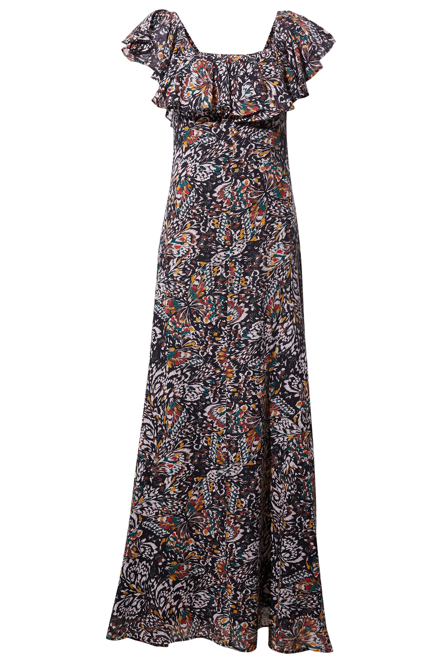 Flutter Sleeve Maxi Dress