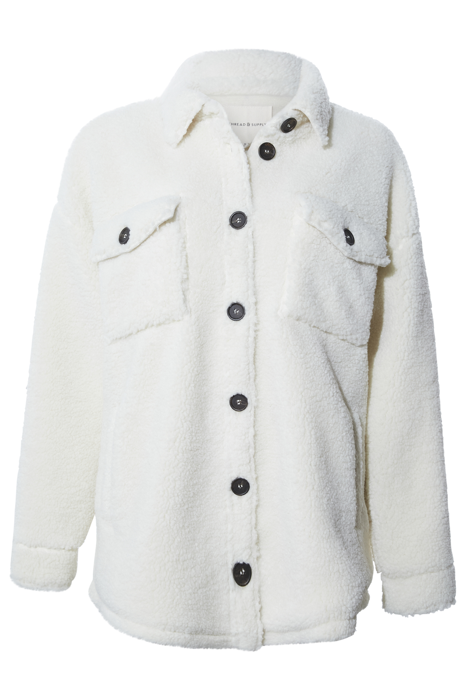 Thread & Supply Sherpa Coat in Cream