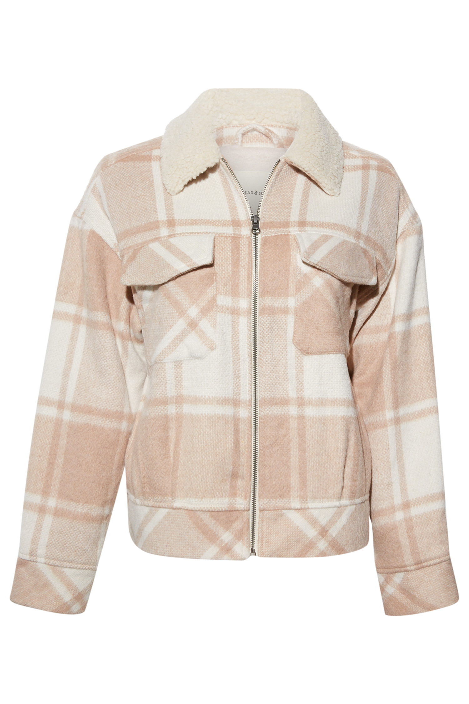 Thread & Supply Zip Front Plaid Jacket