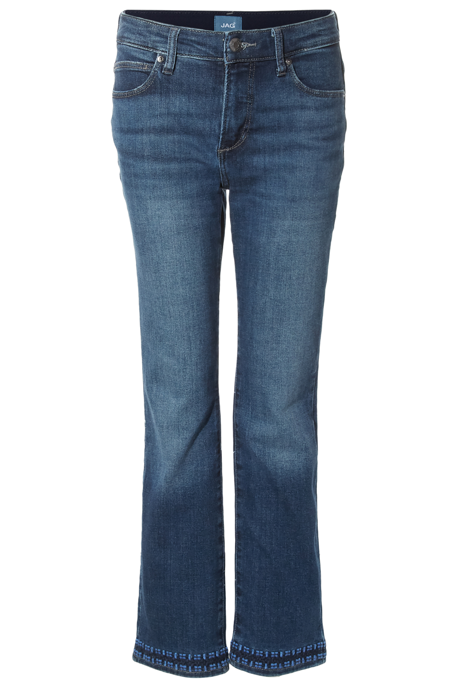 JAG Mid Rise Straight Leg Jean