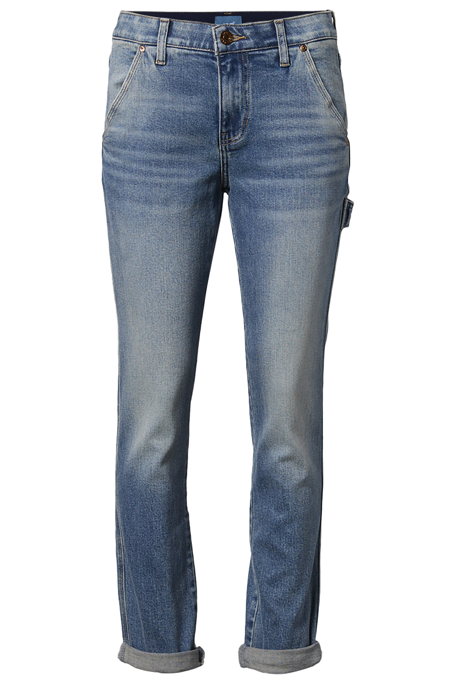 Mid Rise Straight Leg Denim