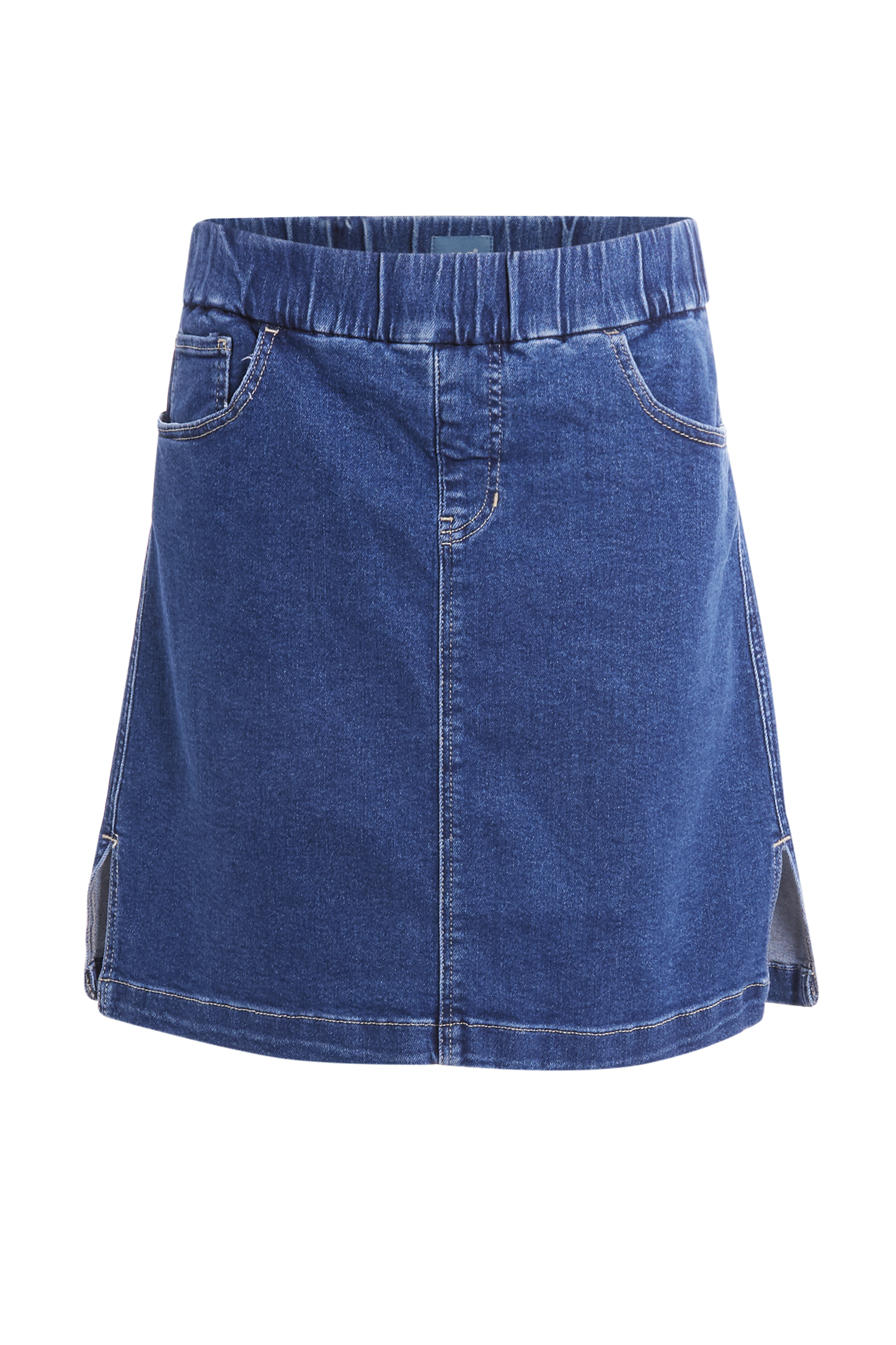 Denim Mid Rise Skort