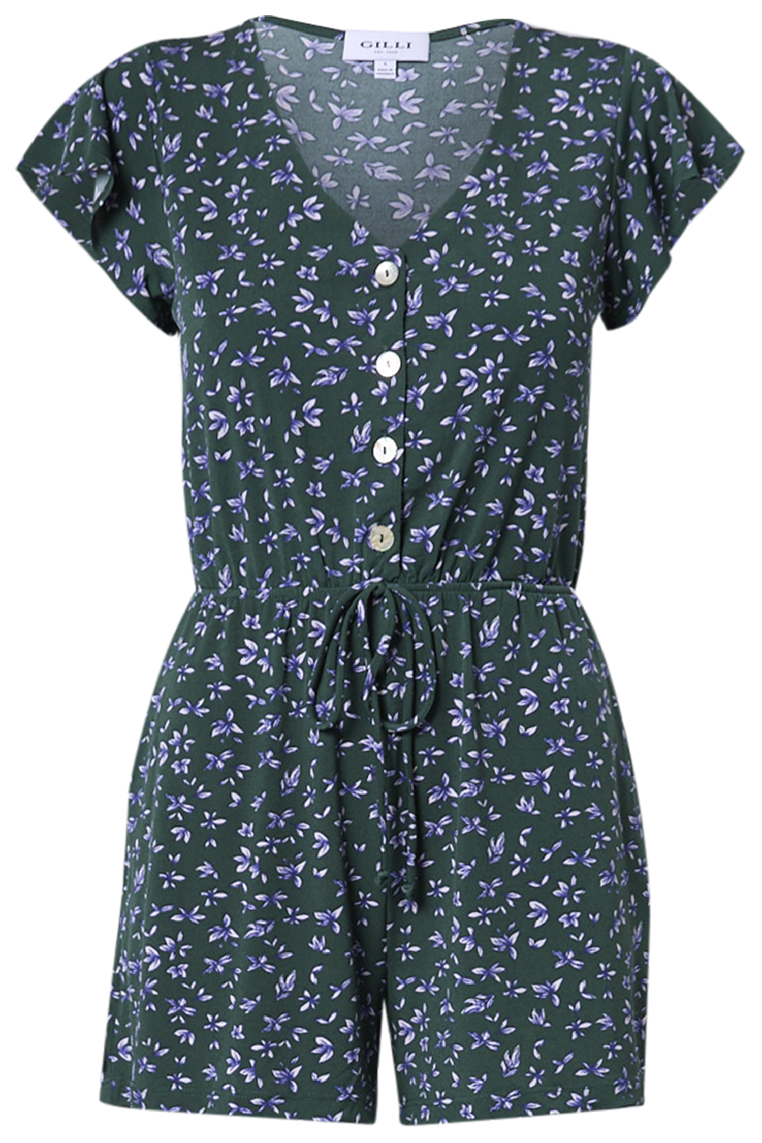 Floral V-Neck Romper
