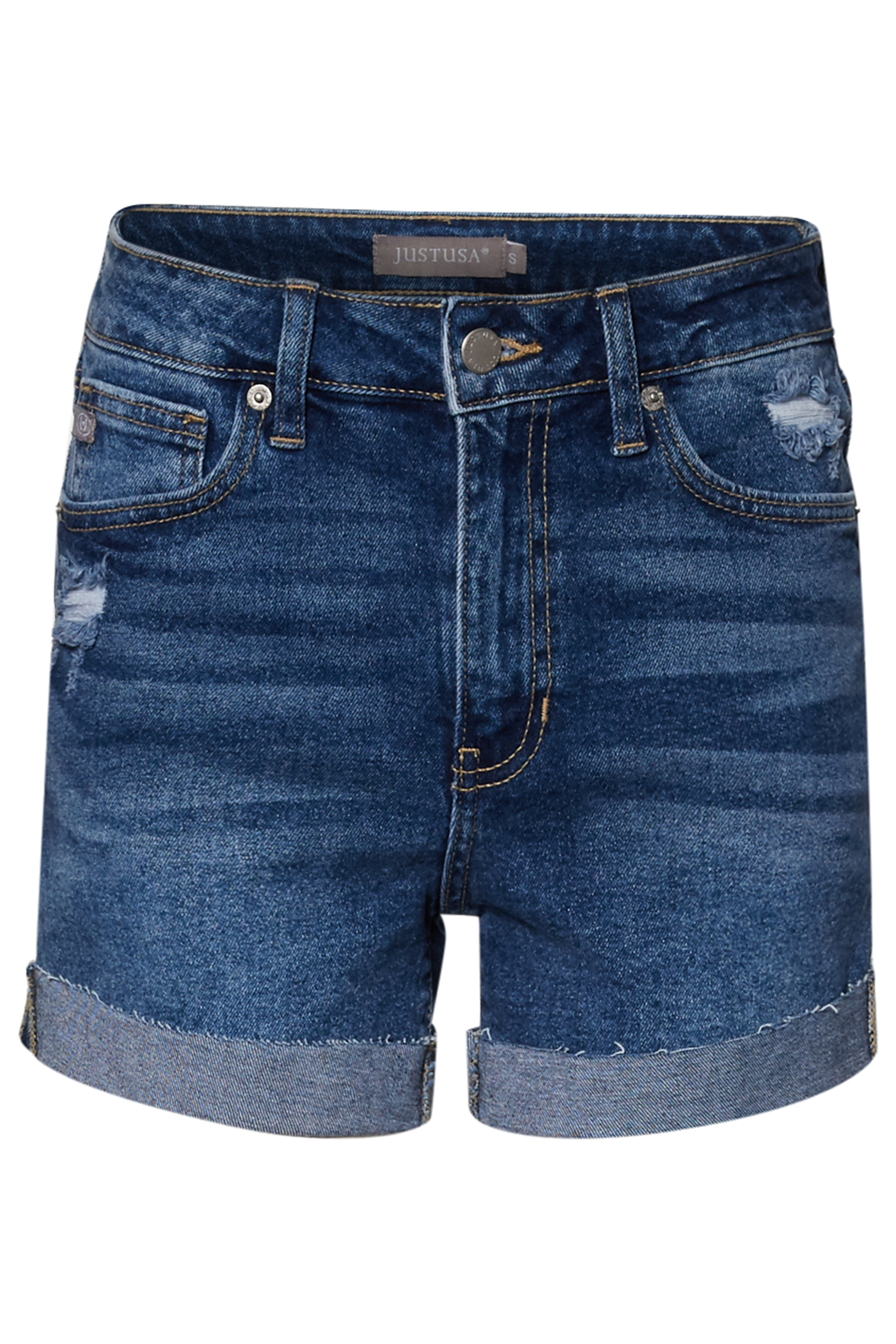 Just Black Cuffed Short