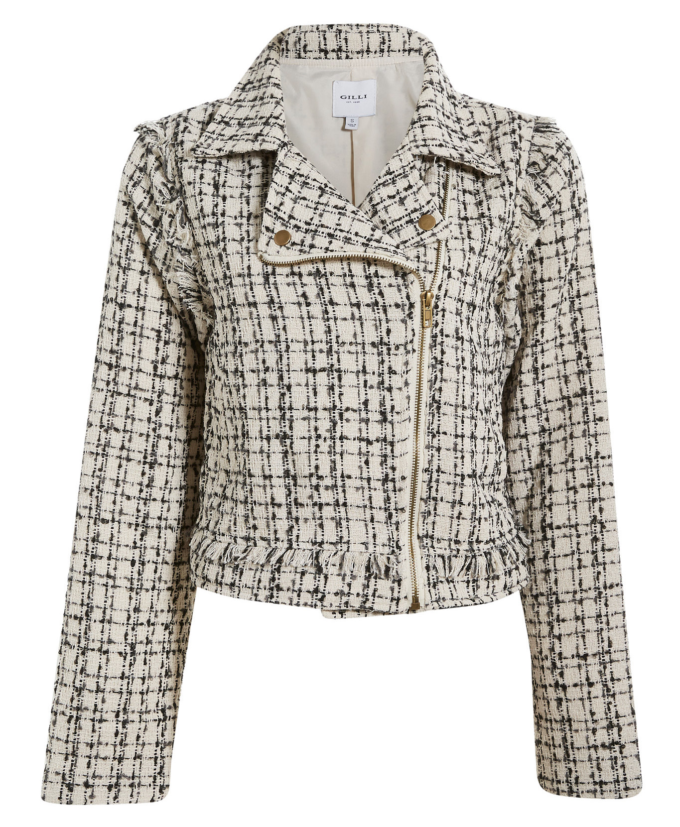 Textured Moto Jacket