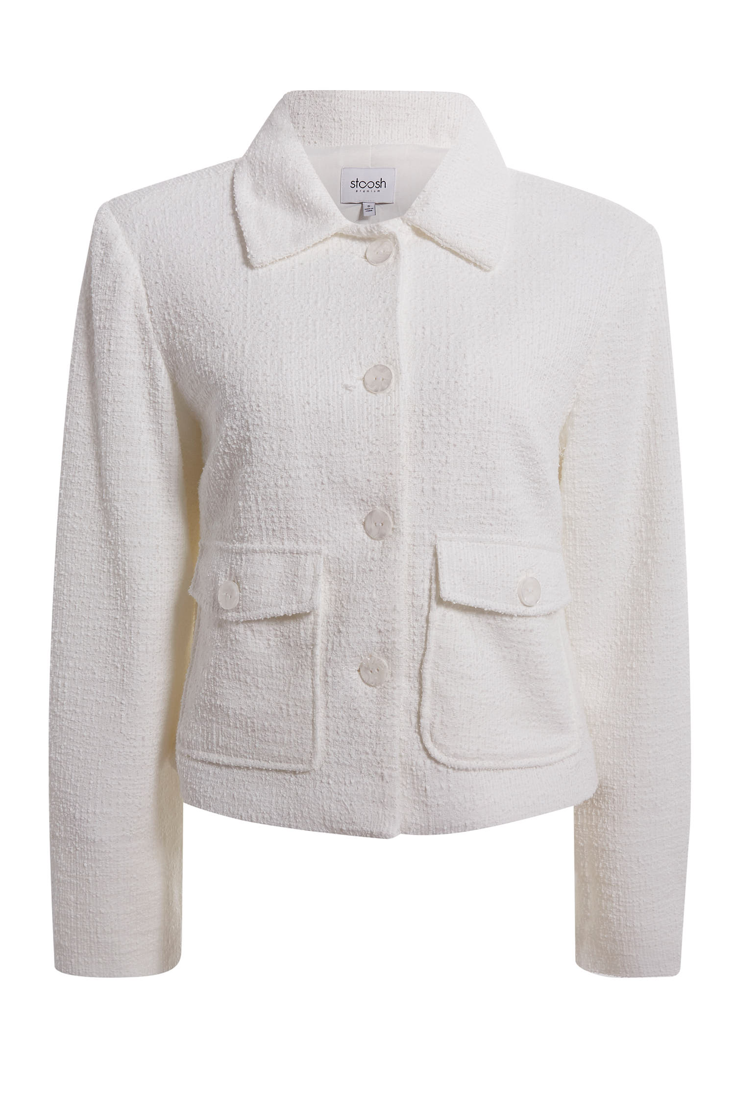 Patch Pocket Textured Jacket