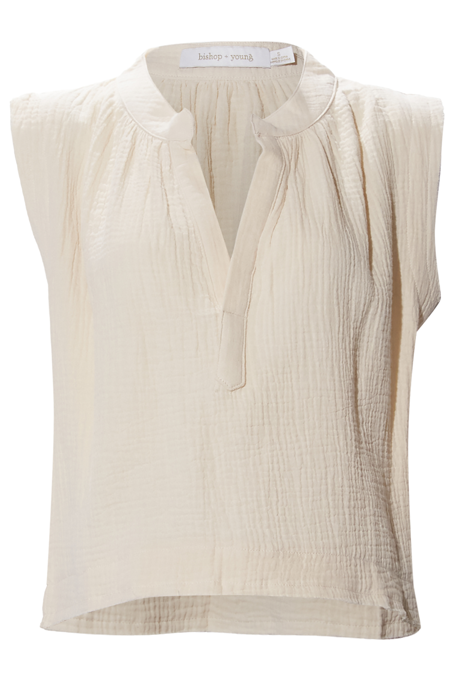 Bishop + Young Gauze Split Neck Tank
