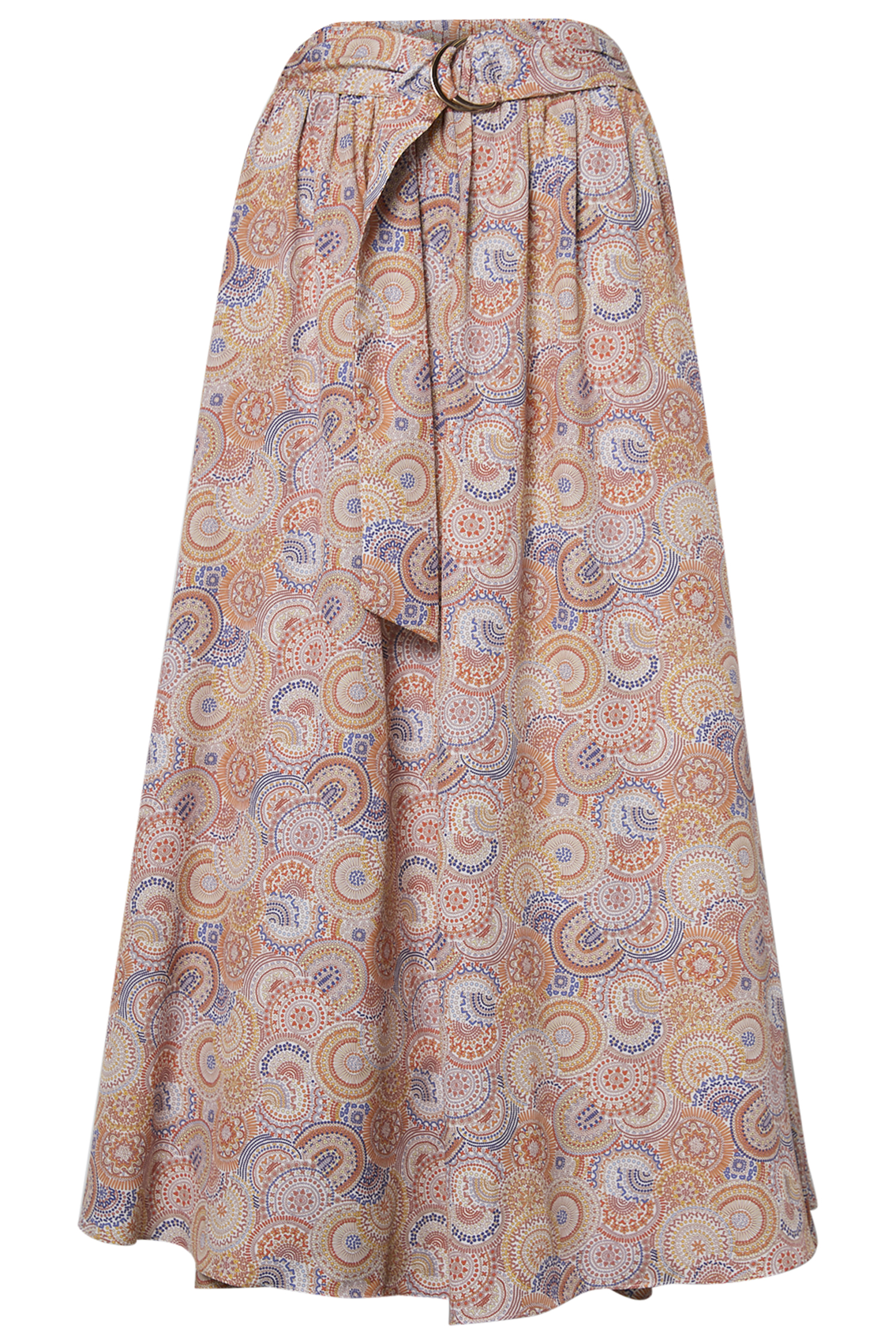Printed Midi Skirt
