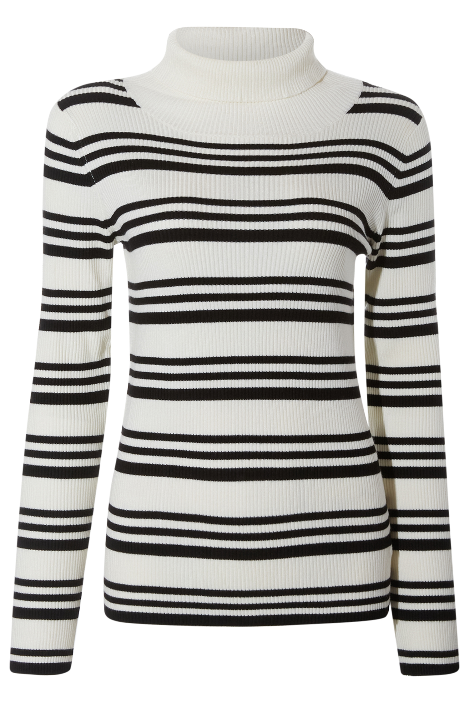 Velvet Heart Striped Turtleneck