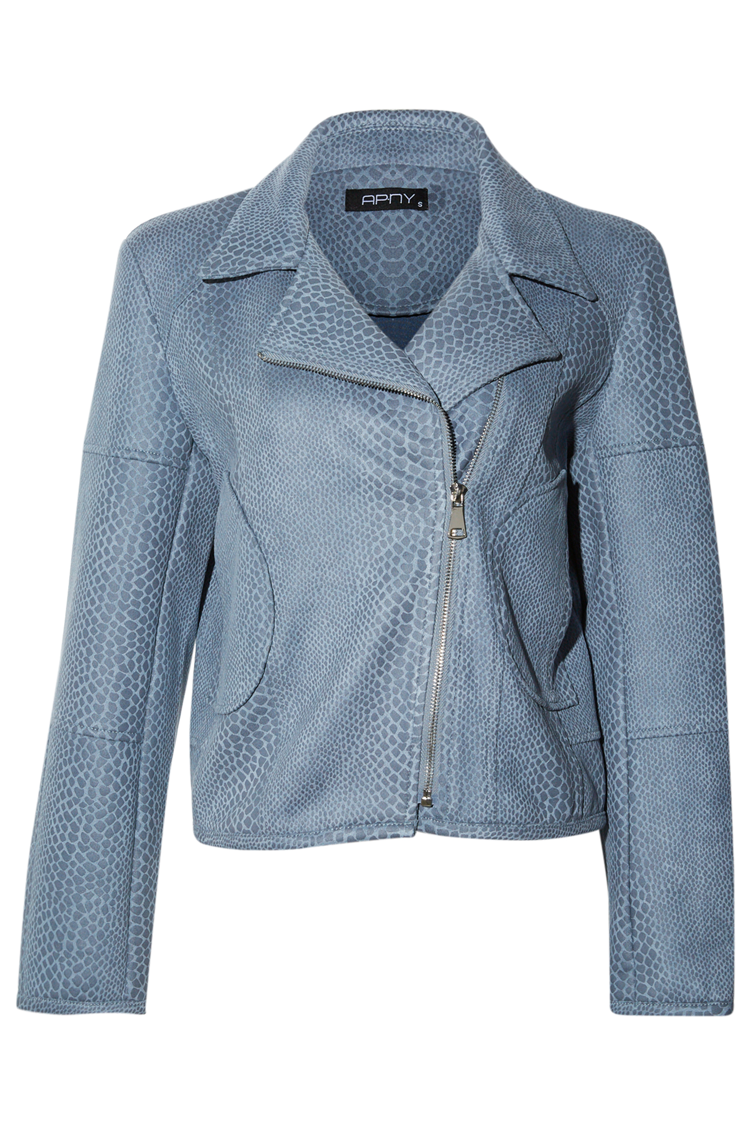 Snake Print Moto Jacket
