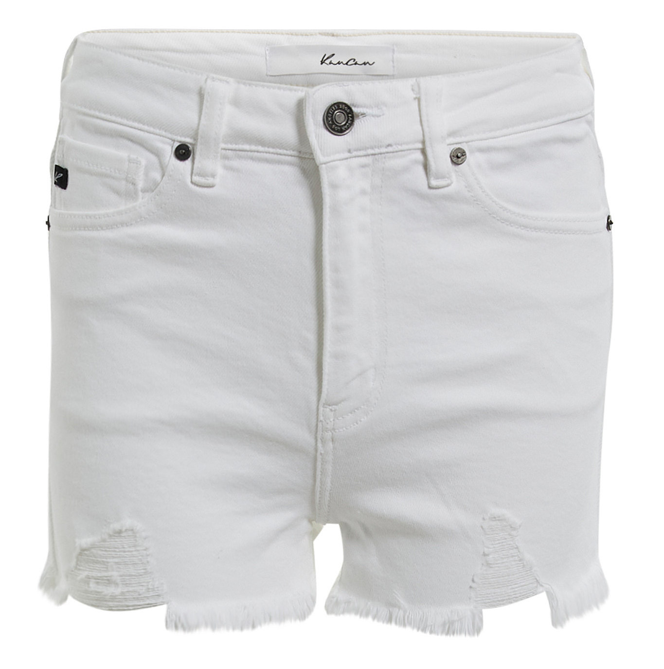 High Rise Distressed Shorts