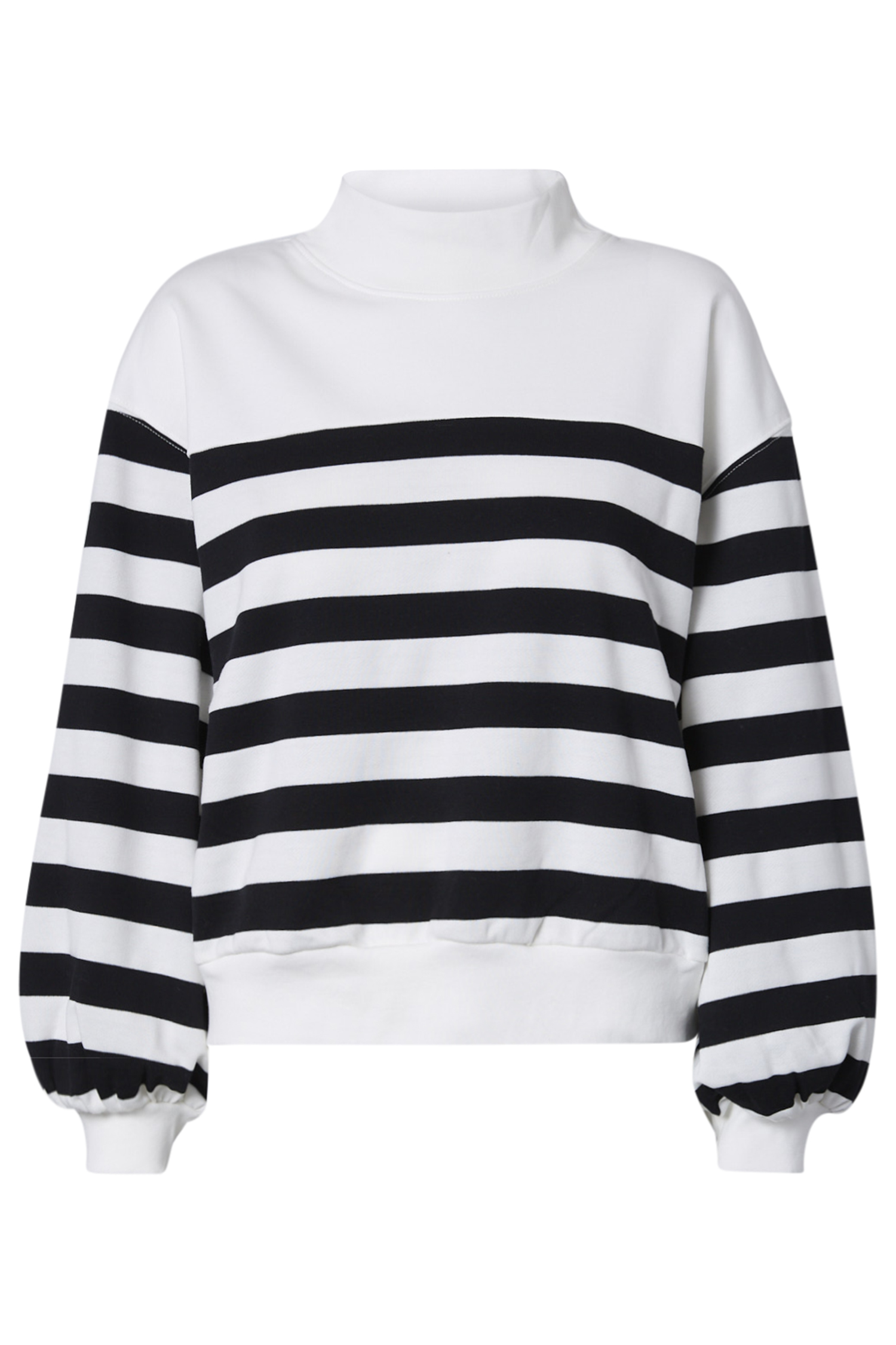 Striped Turtleneck Pullover