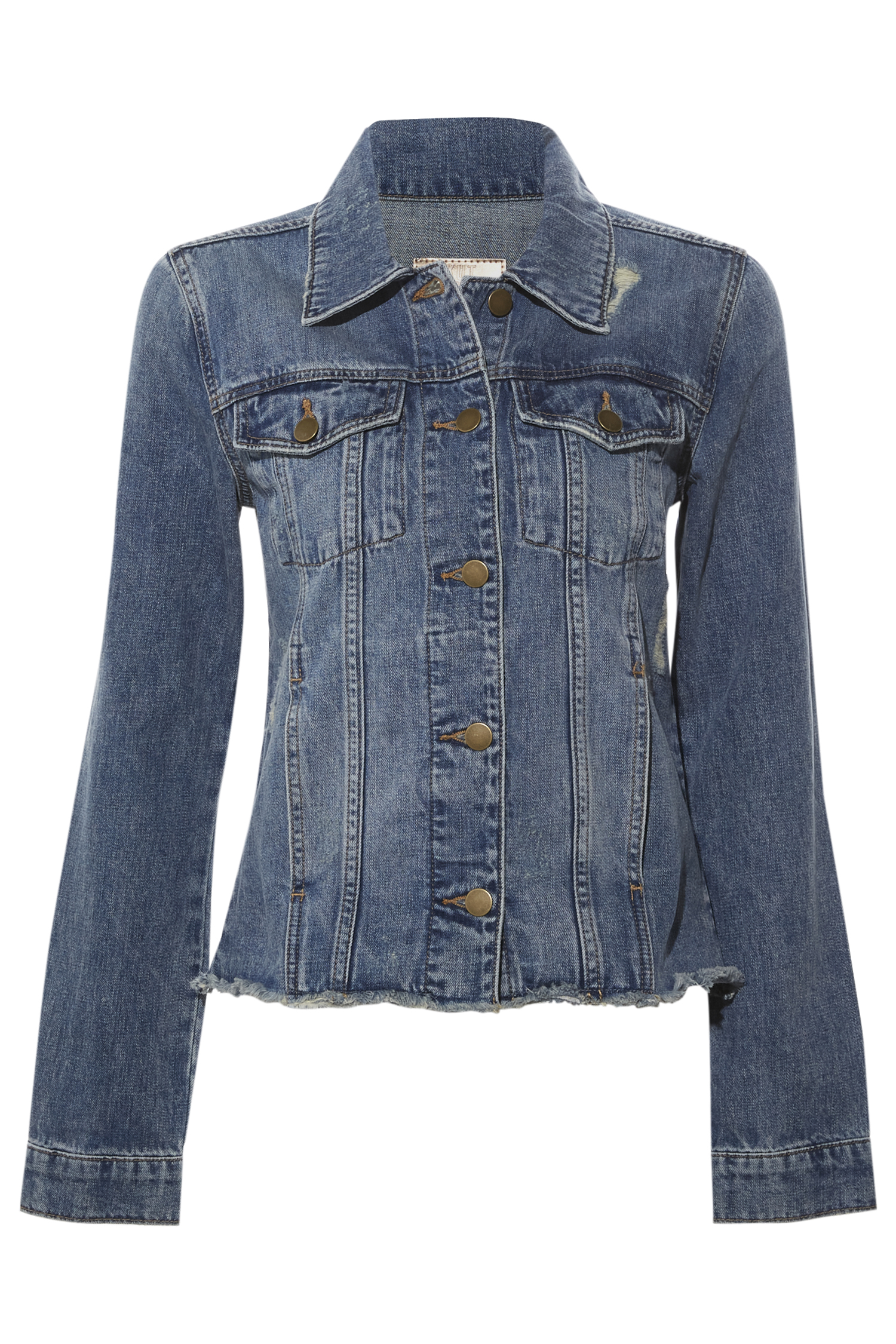 KUT from the Kloth Fray Hem Denim Jacket