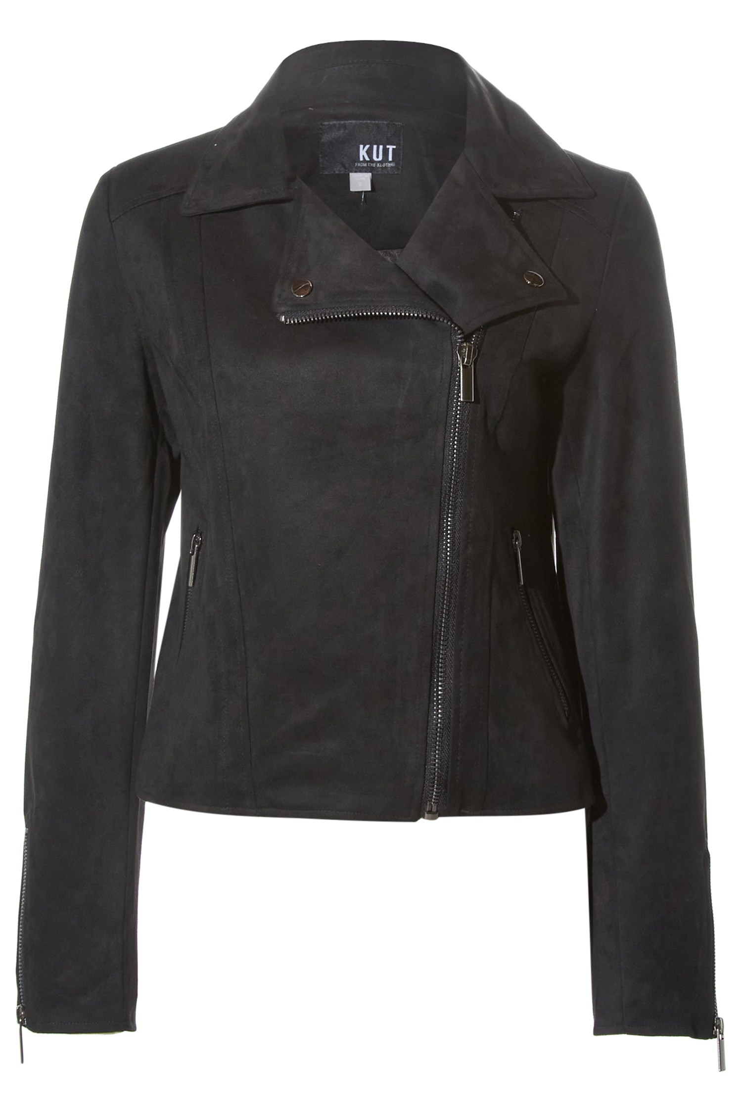 KUT from the Kloth Suede Moto Jacket