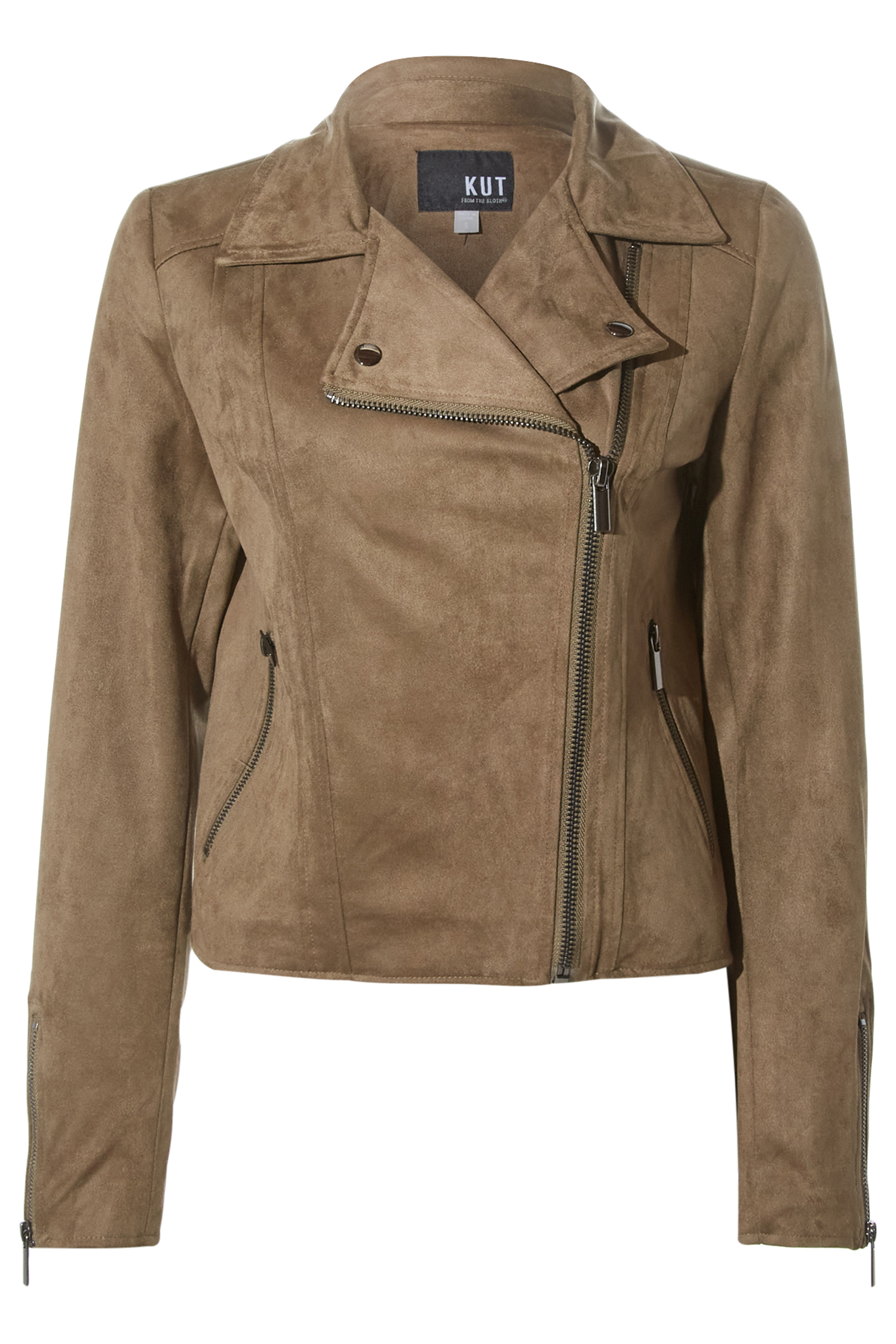 KUT from the Kloth Suede Moto Jacket