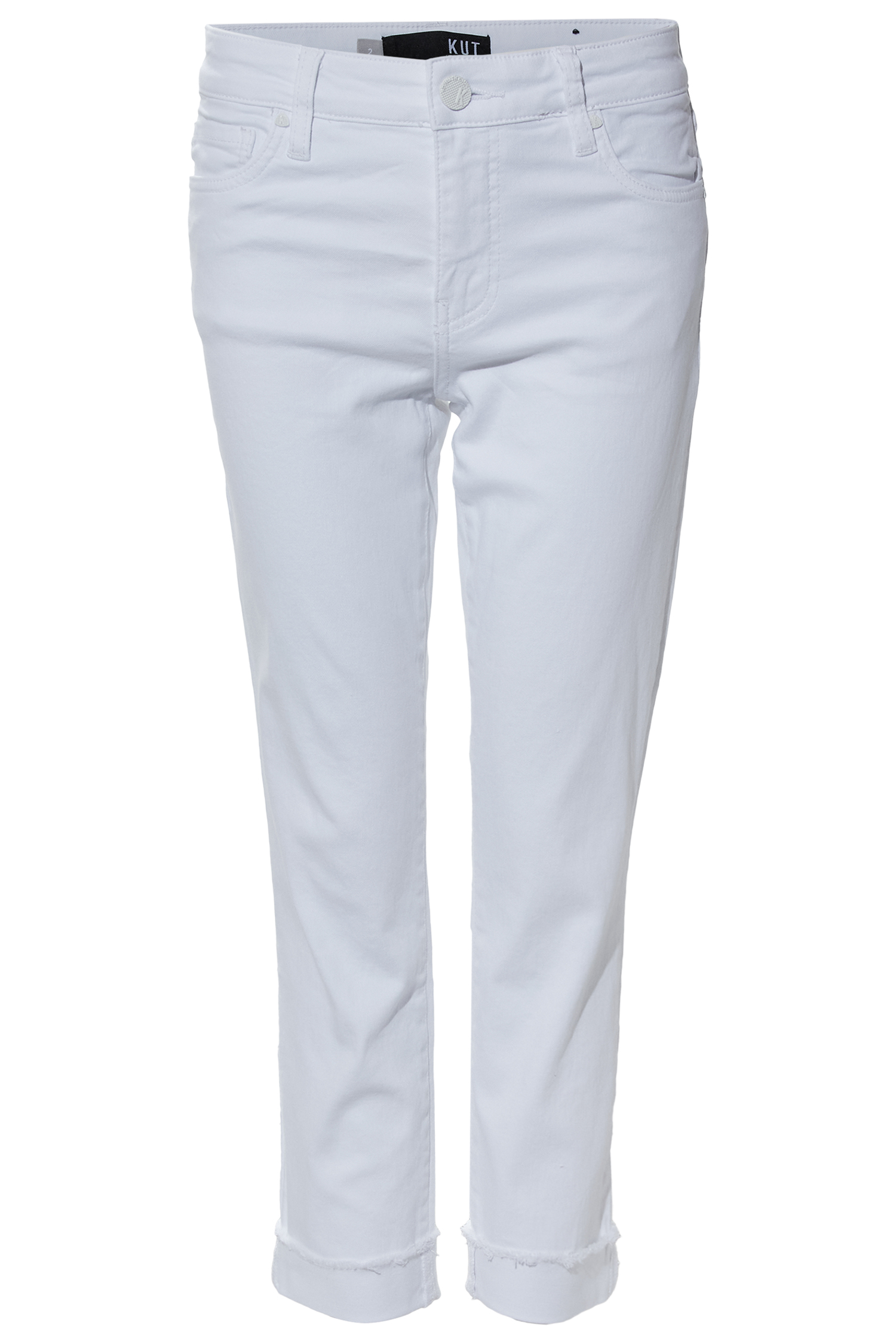 KUT from the Kloth Mid Rise Roll Up Denim