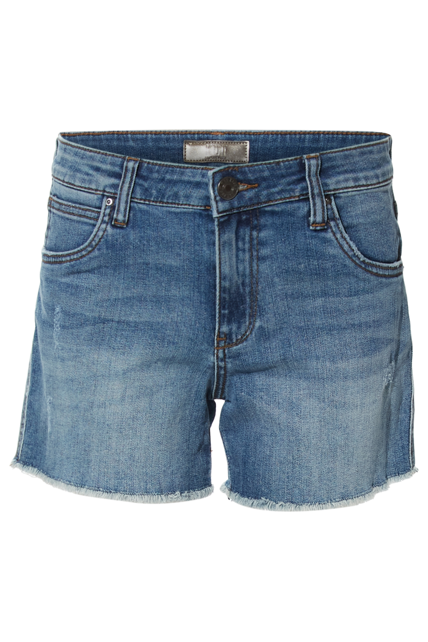 KUT from the Kloth Mid Rise Fray Shorts