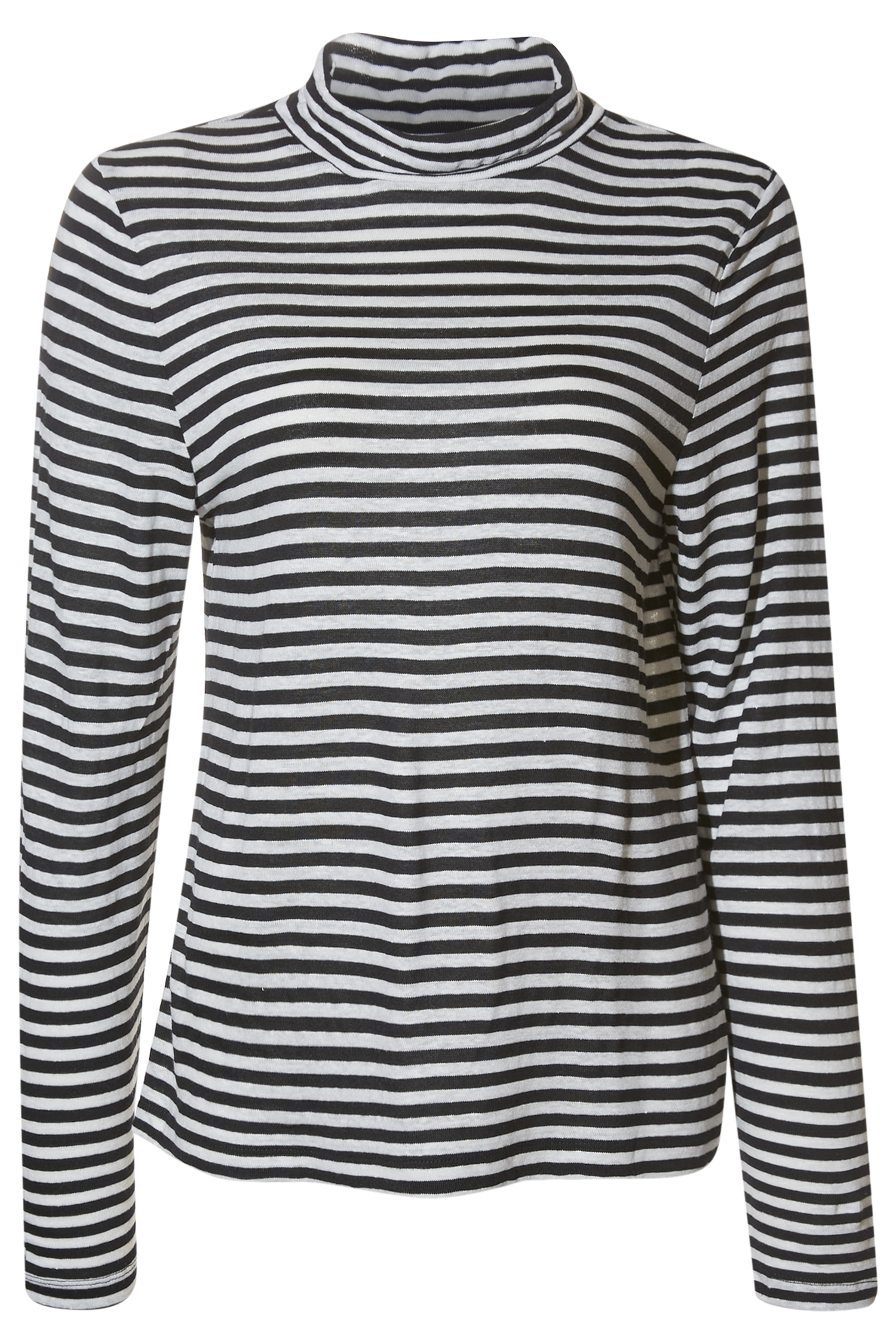 Velvet Heart Stripe Turtleneck
