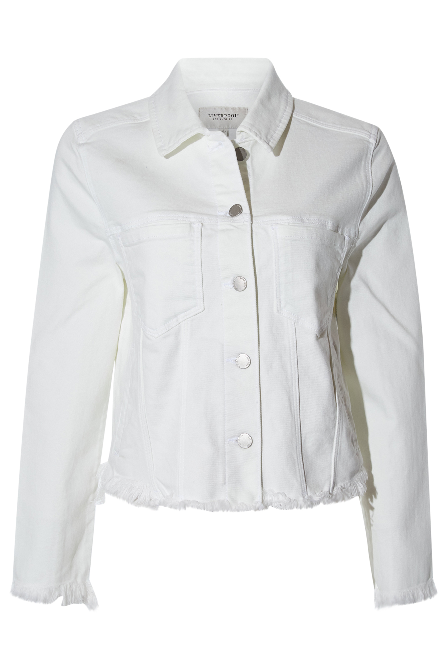 Liverpool Contrast Fray Hem Jacket