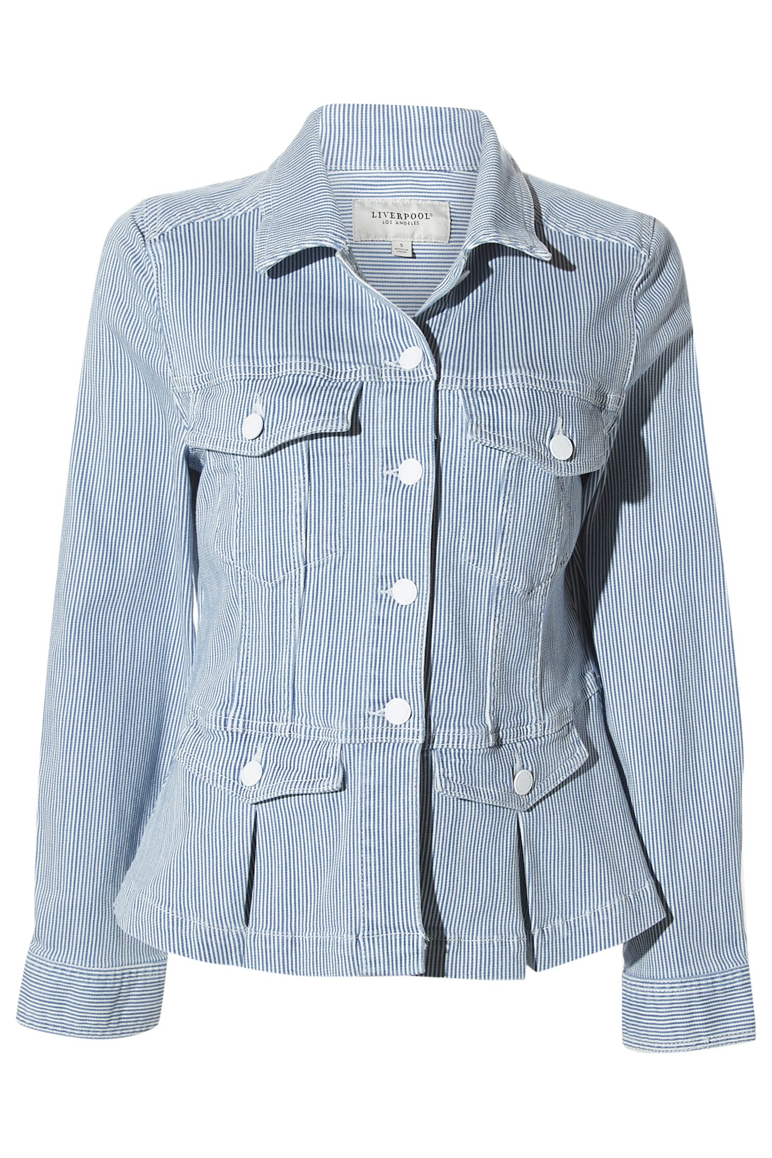 Liverpool Peplum Denim Jacket