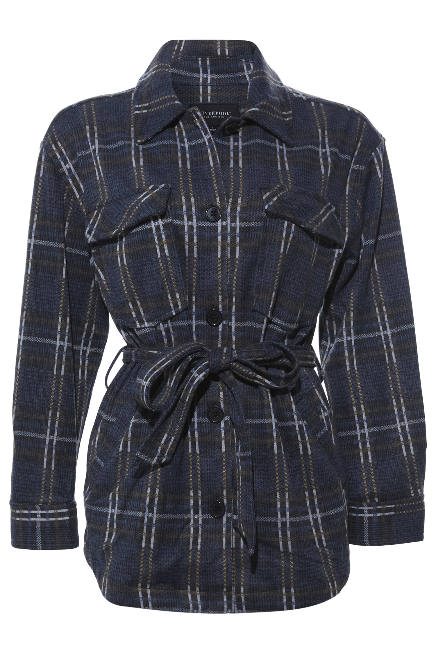 Liverpool Belted Shirt Jacket