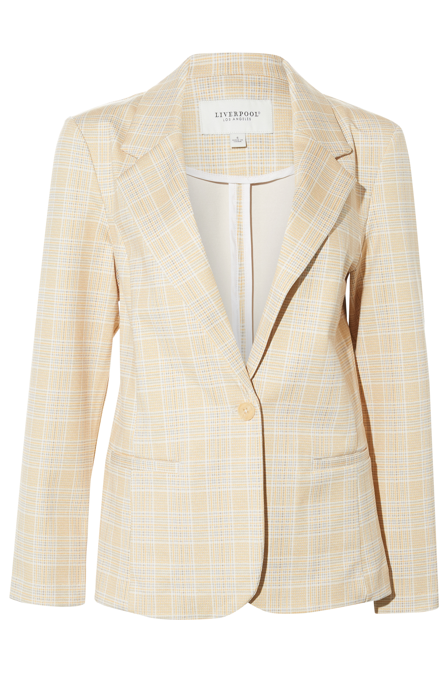 Liverpool Plaid Fitted Blazer
