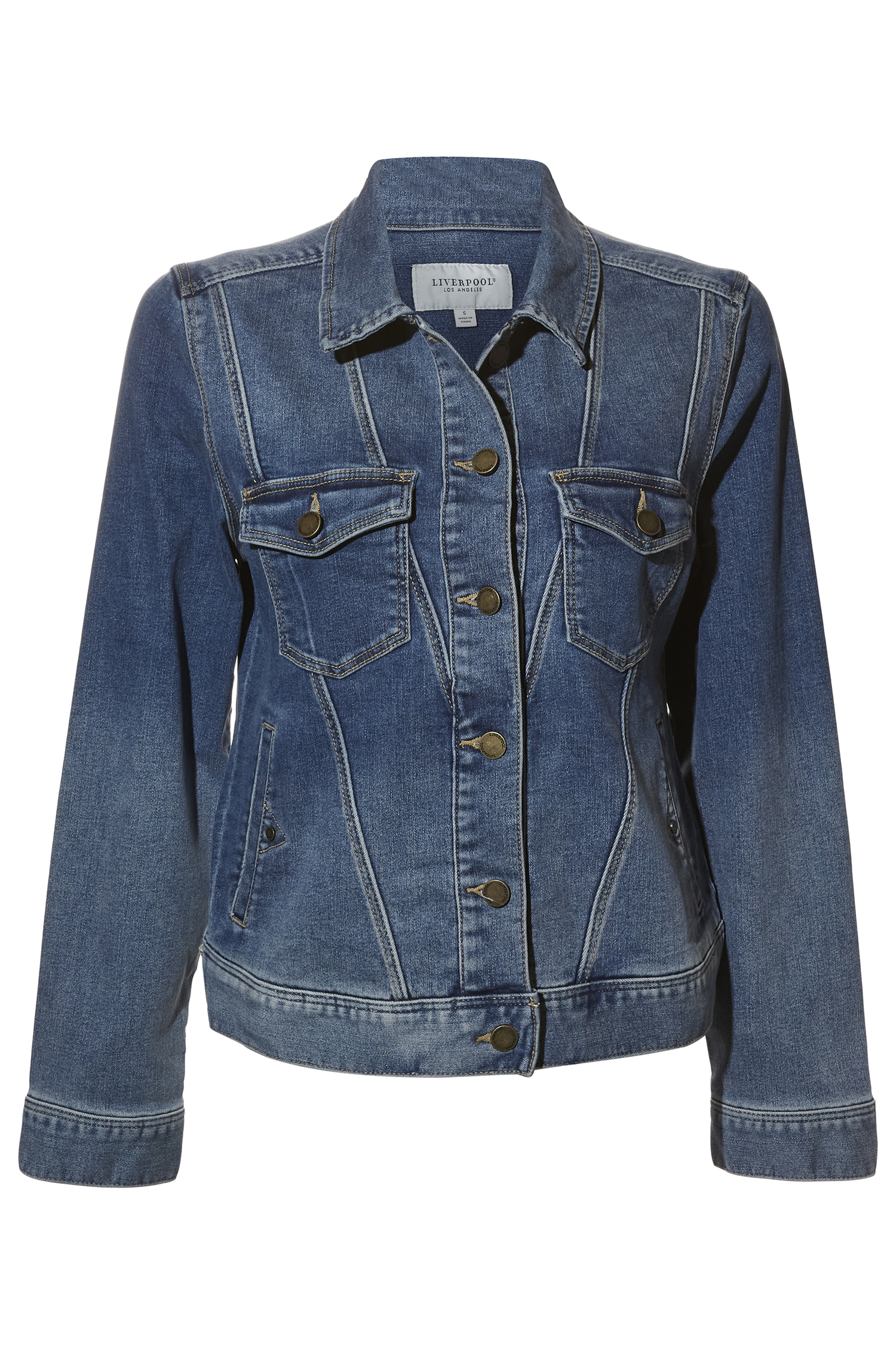 Liverpool Angled Seam Denim Jacket
