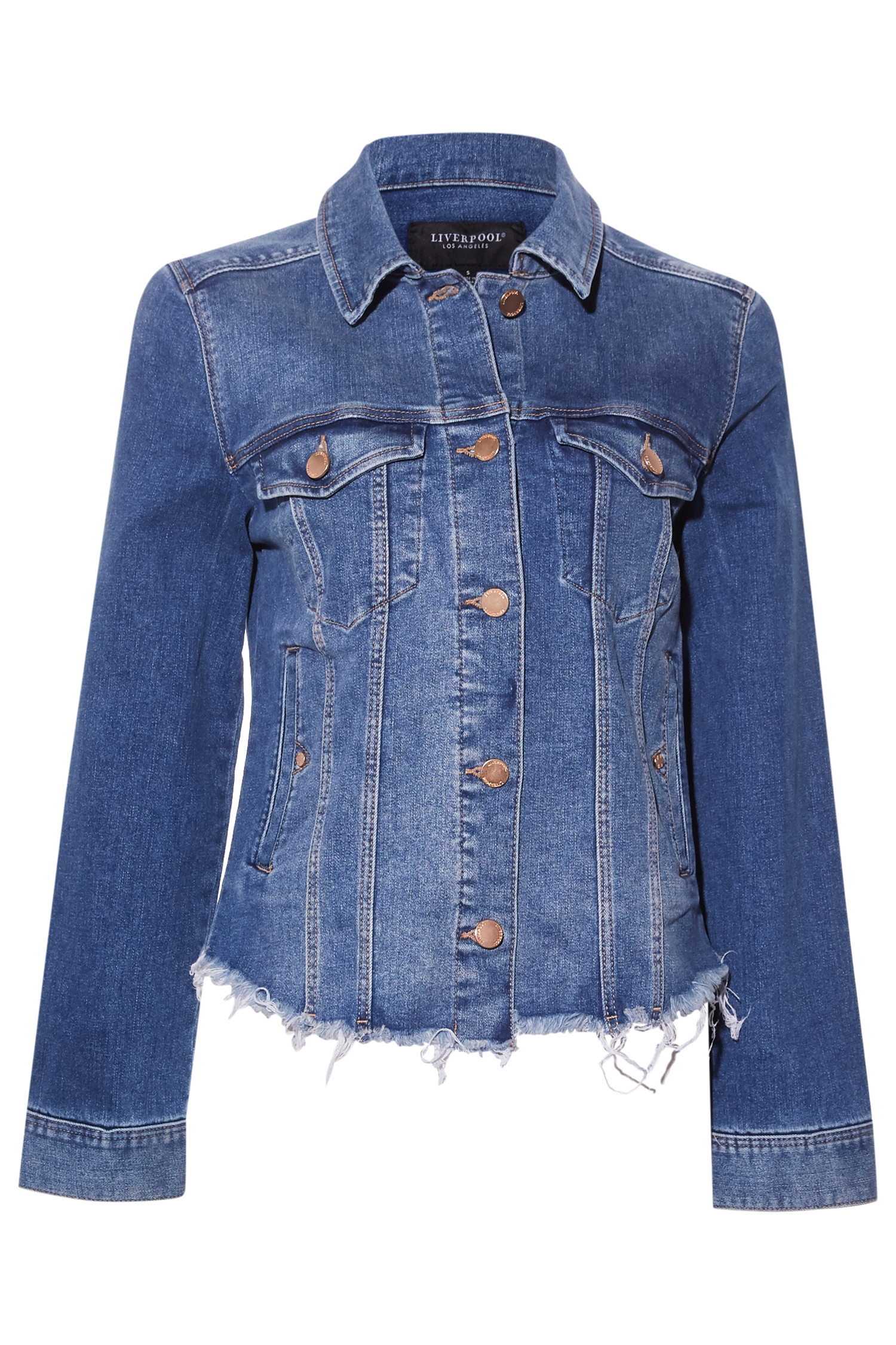 Liverpool Frayed Denim Jacket